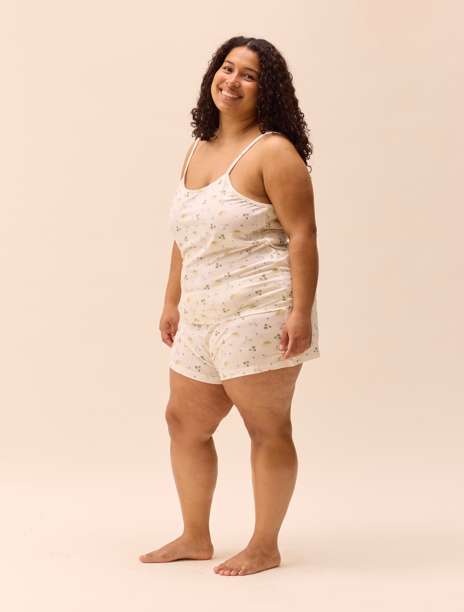 Go Slow Strap Top Marula Bloom
