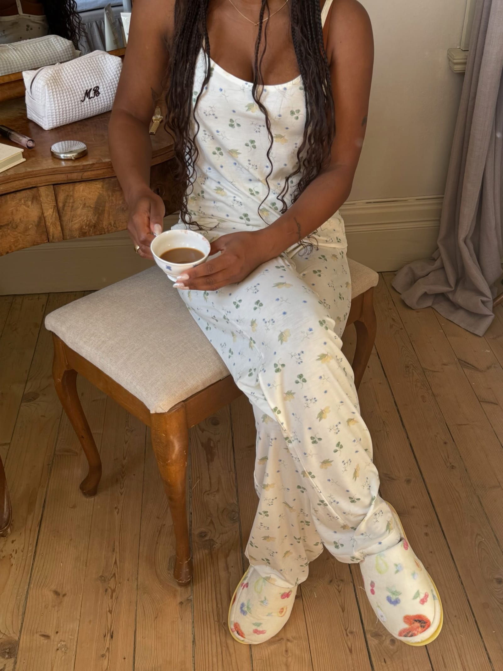 Go Slow Strap Top Marula Bloom