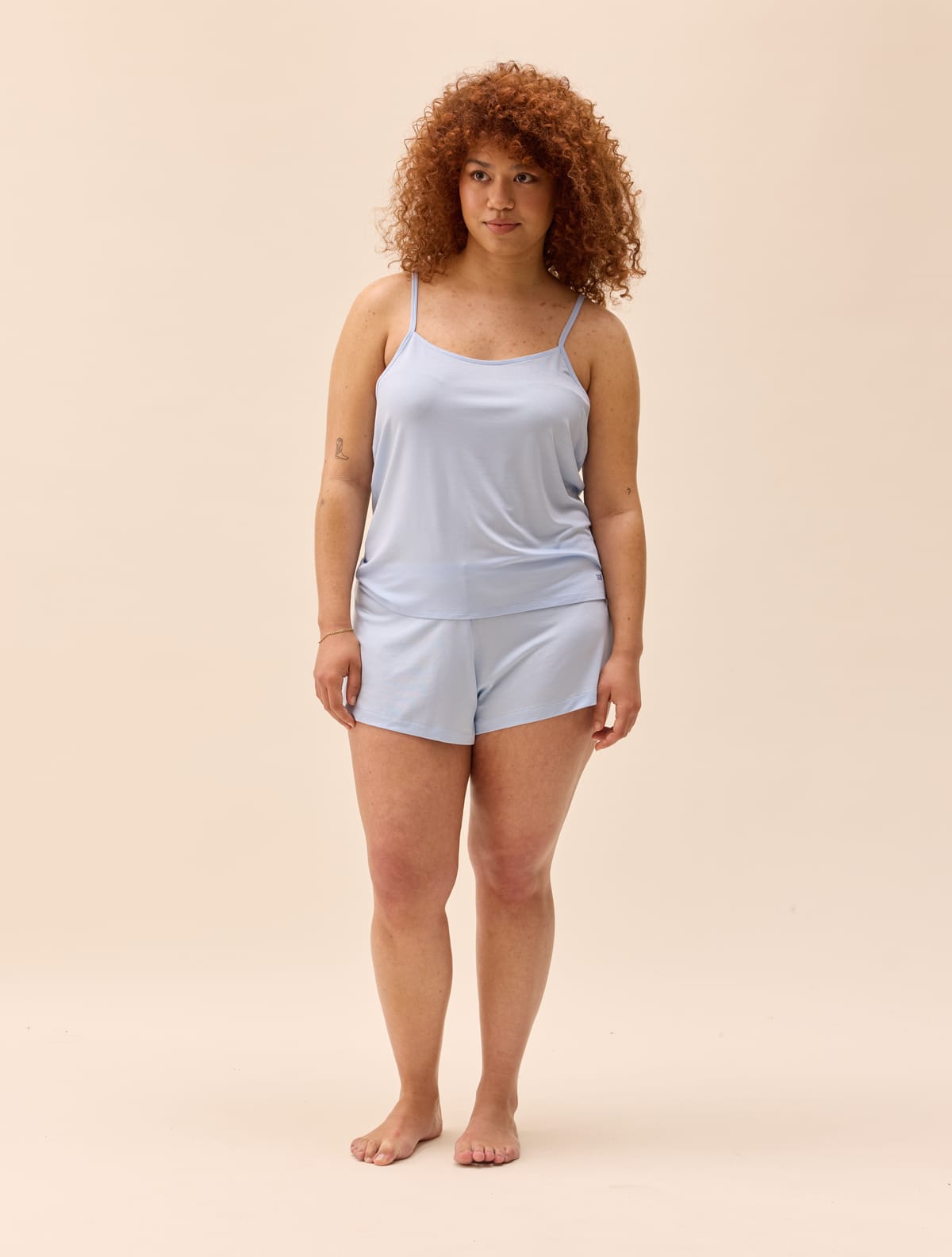 Go Slow Strap Top Blue