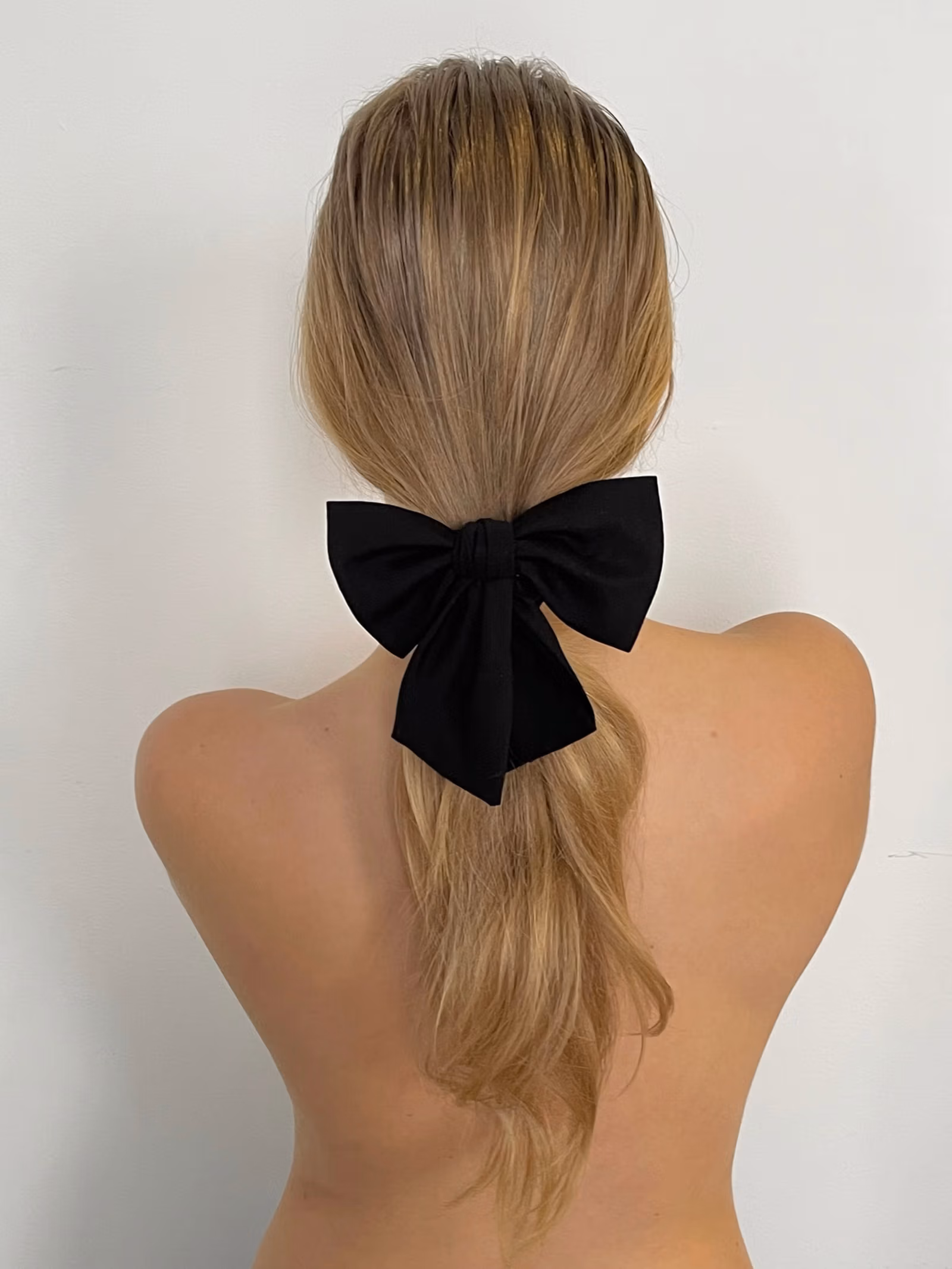 Bow Scrunchie Ash