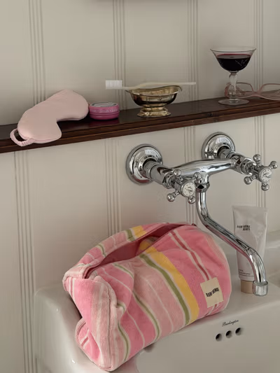 Terry Beauty Bag Gelato Stripe