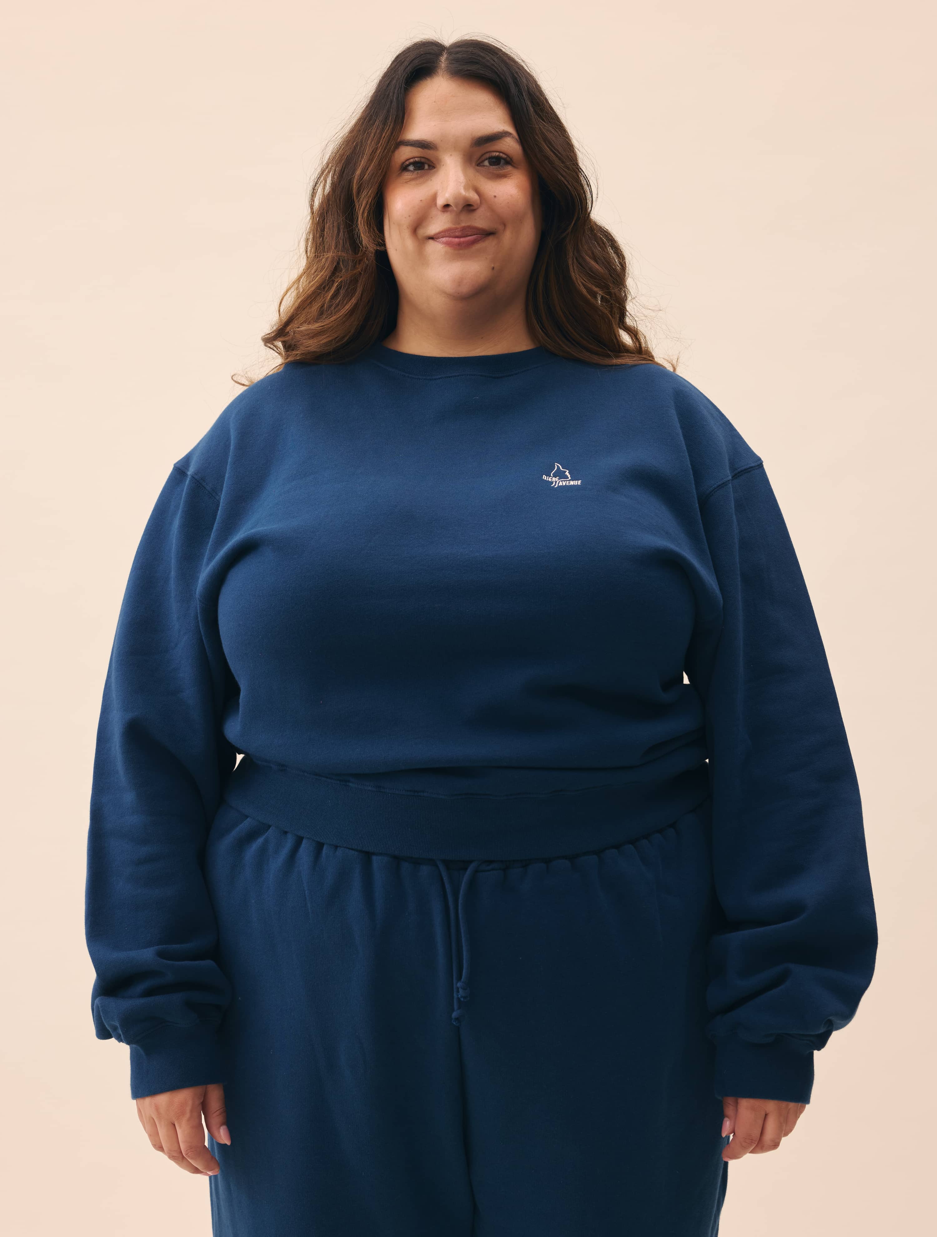 Staple Sweatshirt Retro Blue - Retro Blue | Djerf Avenue
