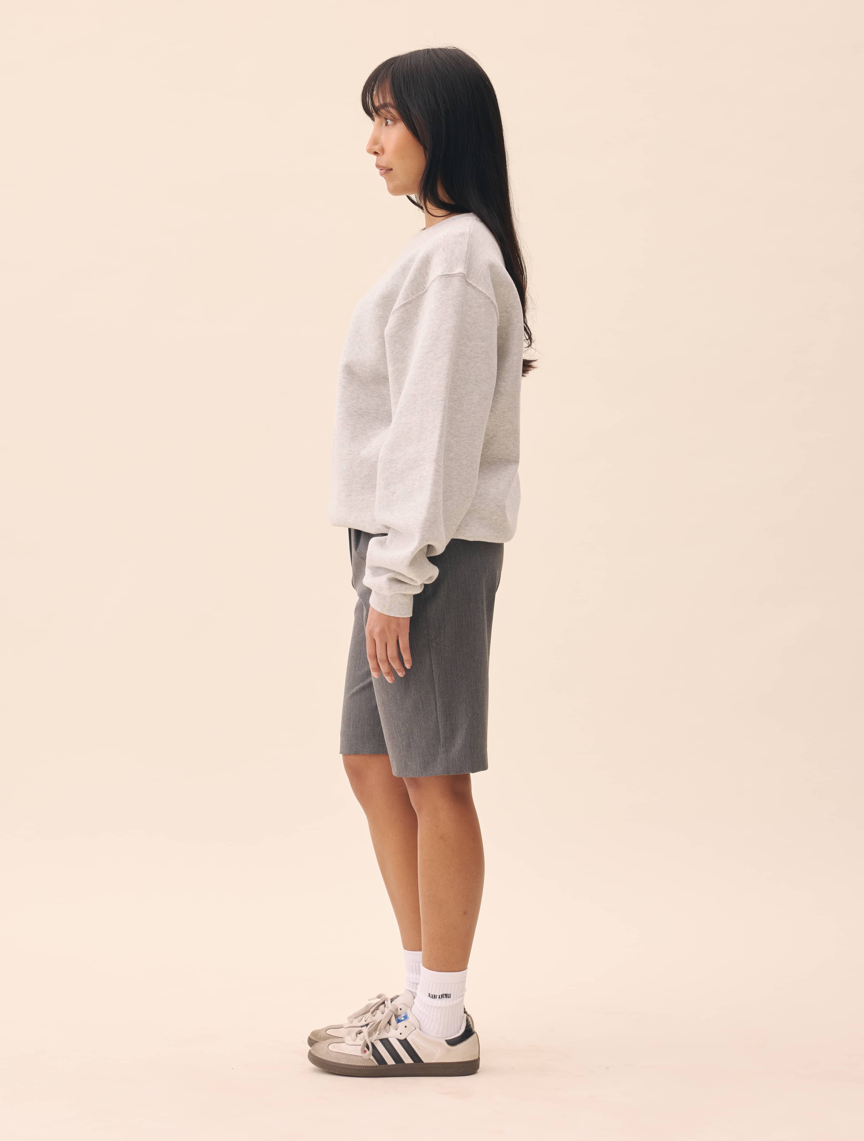 Staple Sweatshirt Grey - Grey | Djerf Avenue