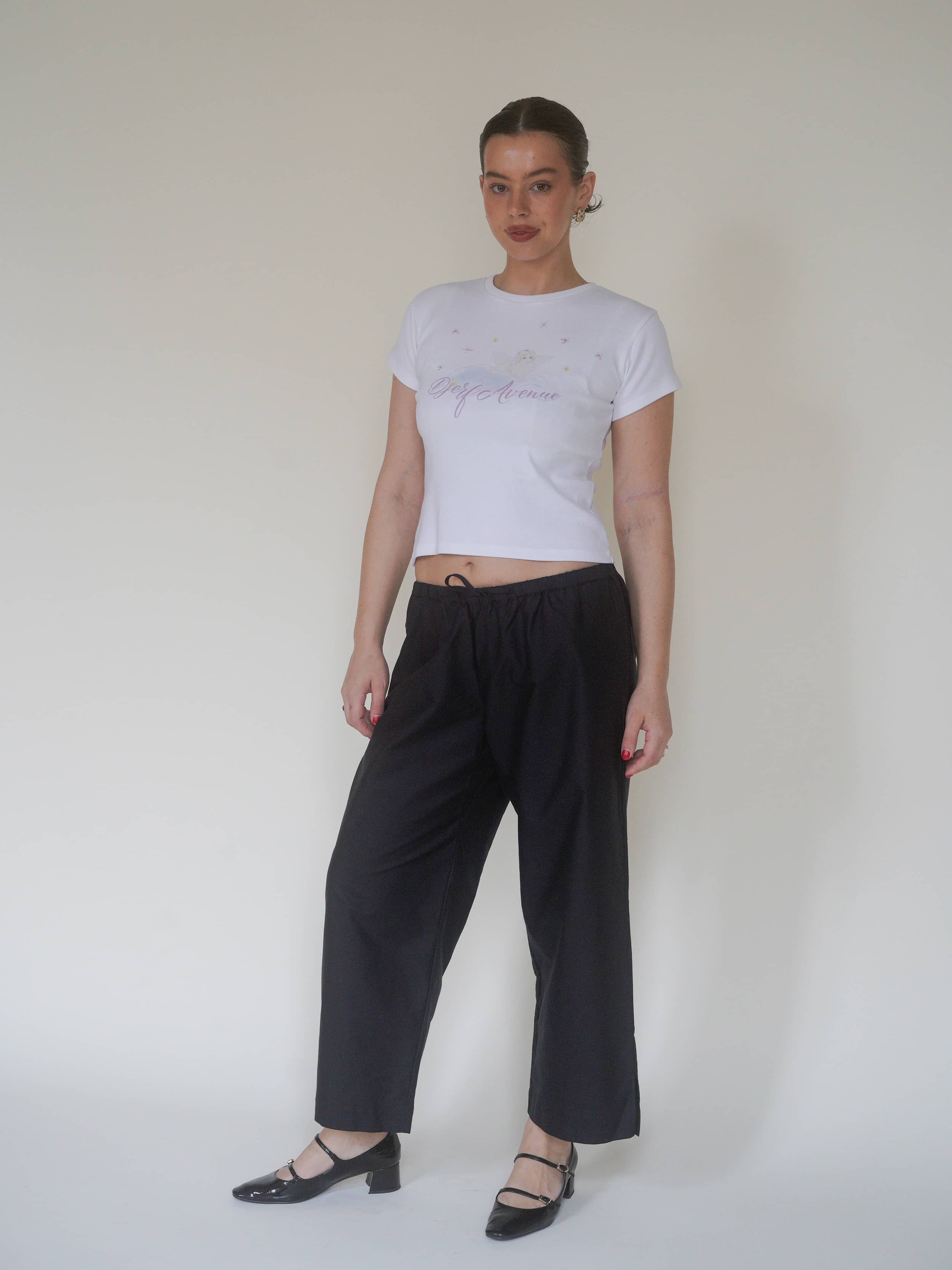 Breezy Ankle Pants Black - Black | Djerf Avenue