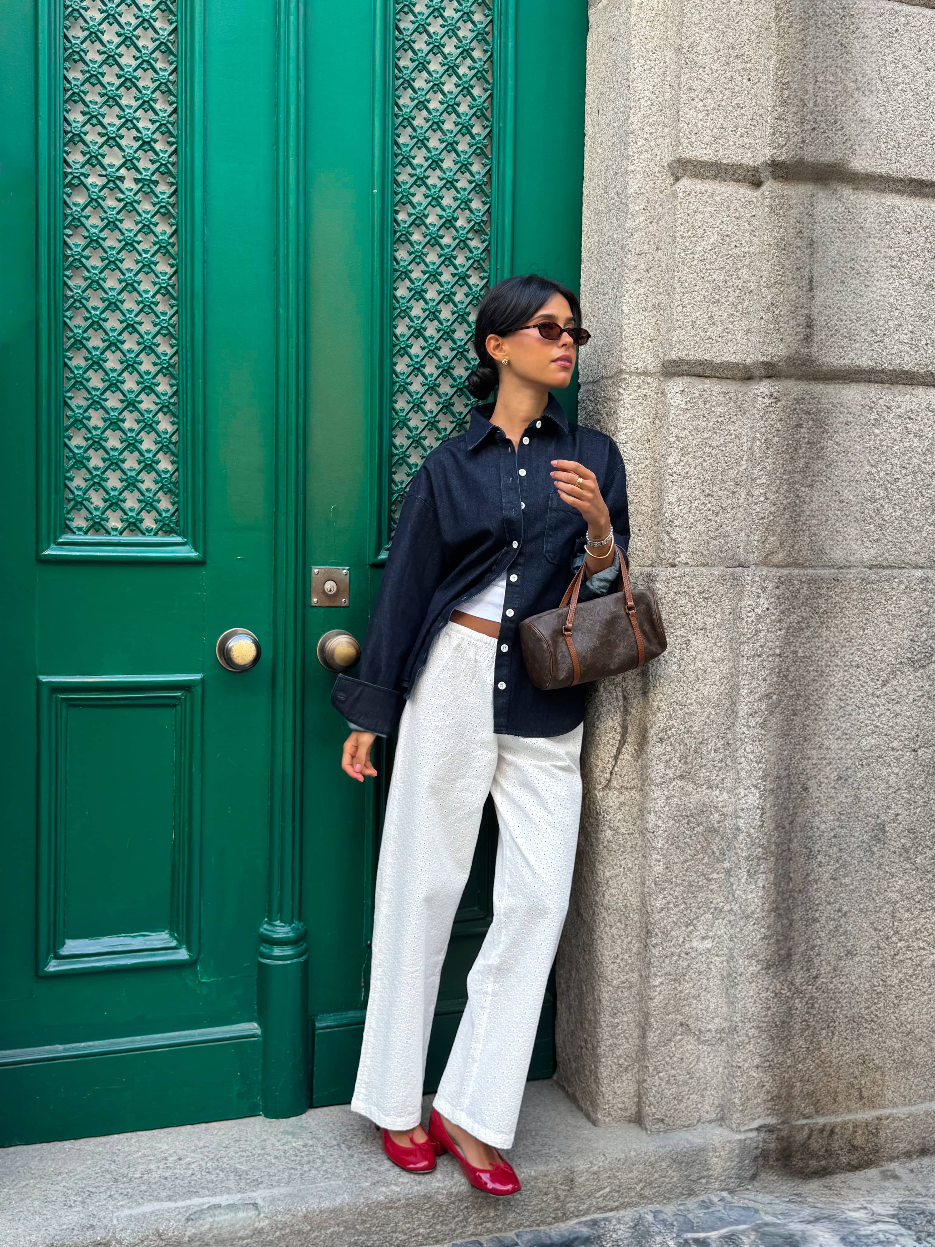 Broderie Pants White - White | Djerf Avenue