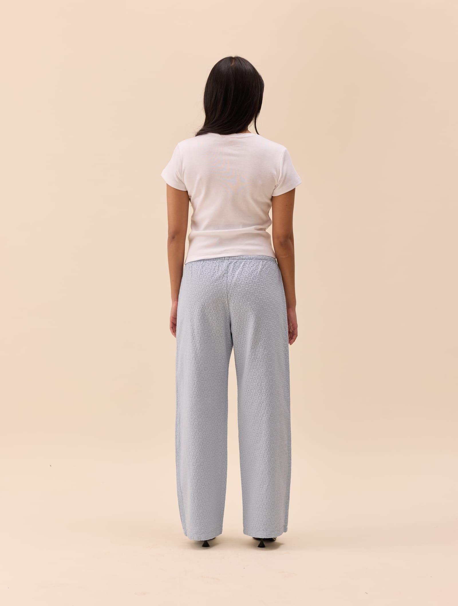 Broderie Pants Airy Blue