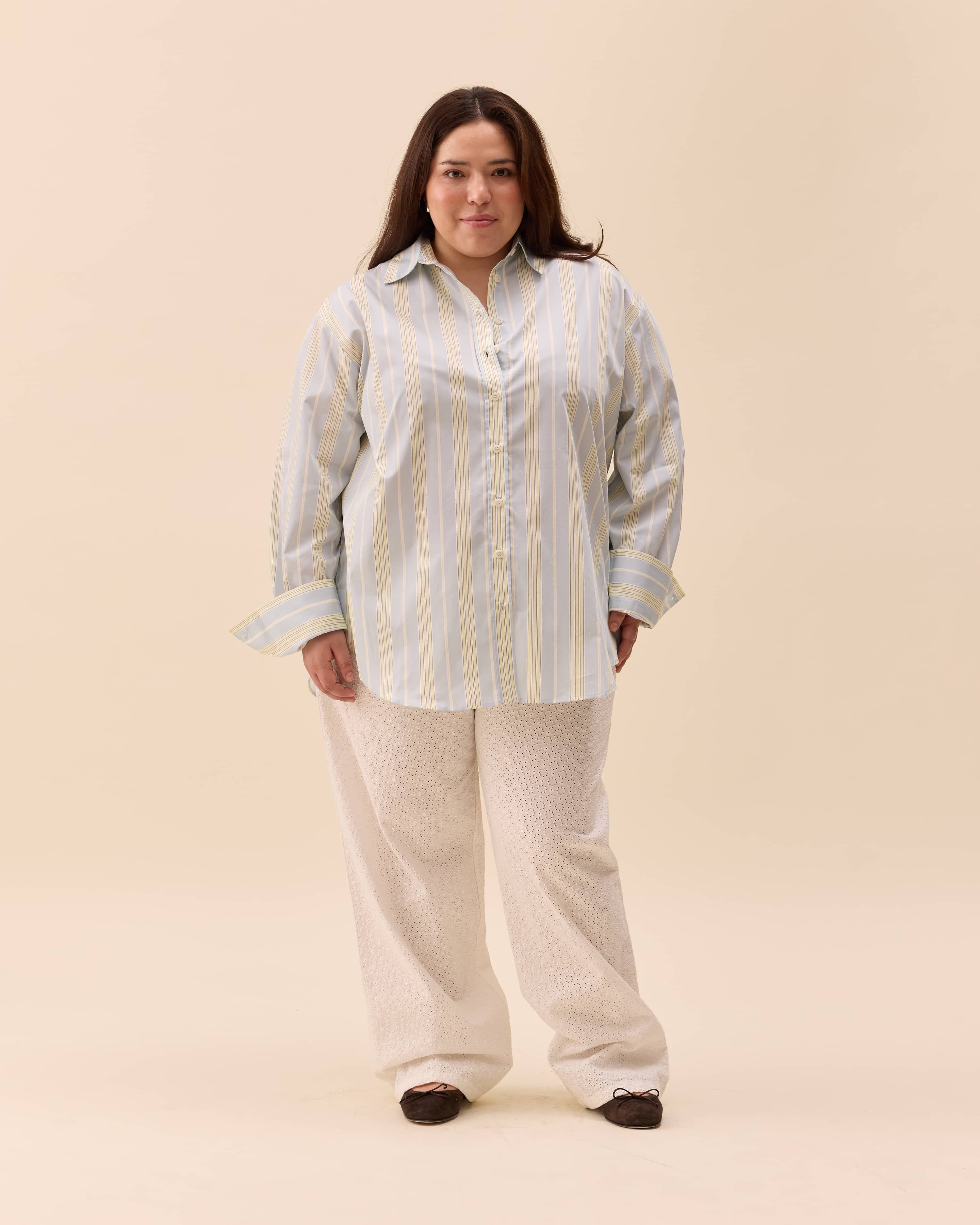 Broderie Pants White - White | Djerf Avenue