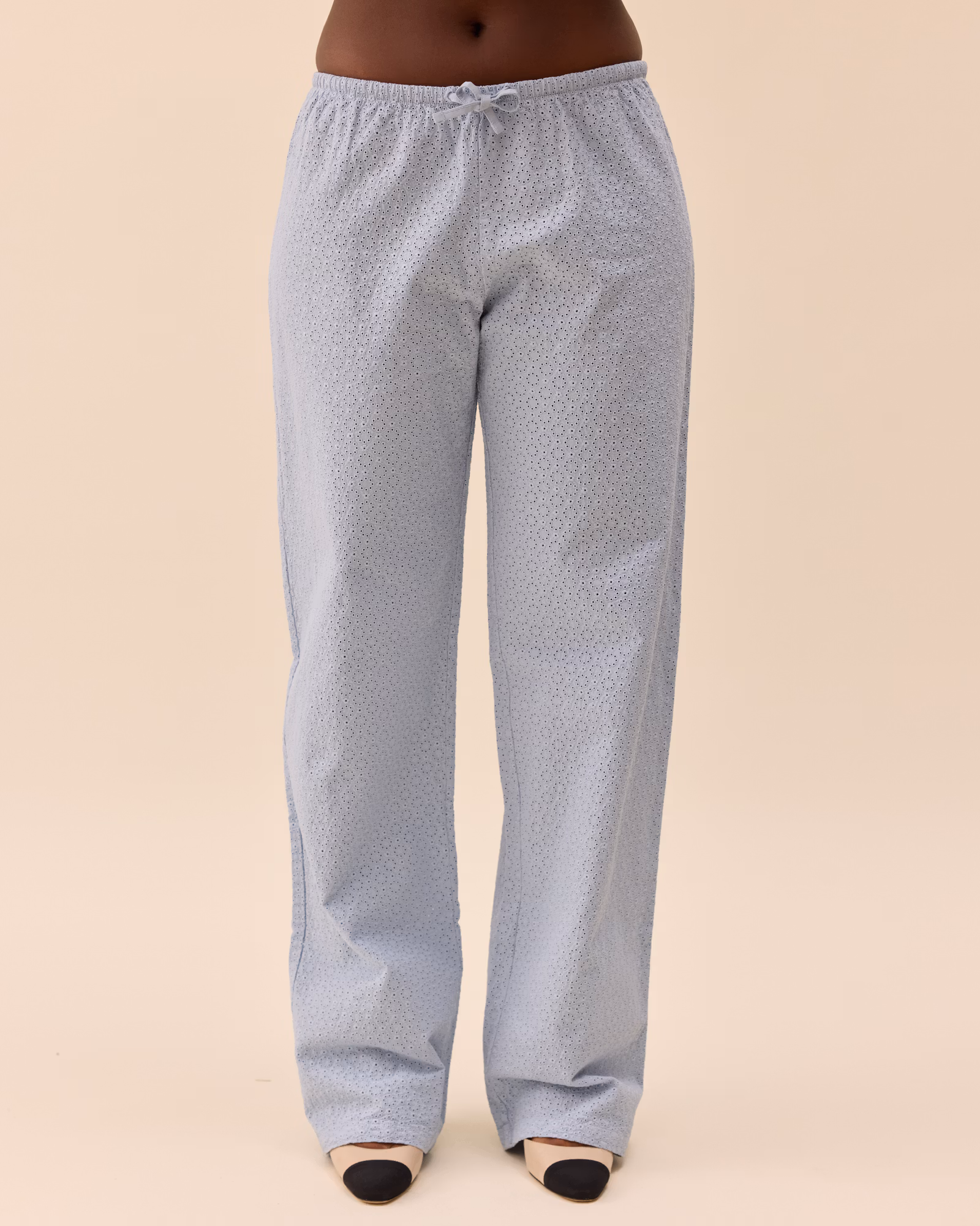 Broderie Pants Airy Blue - Tall