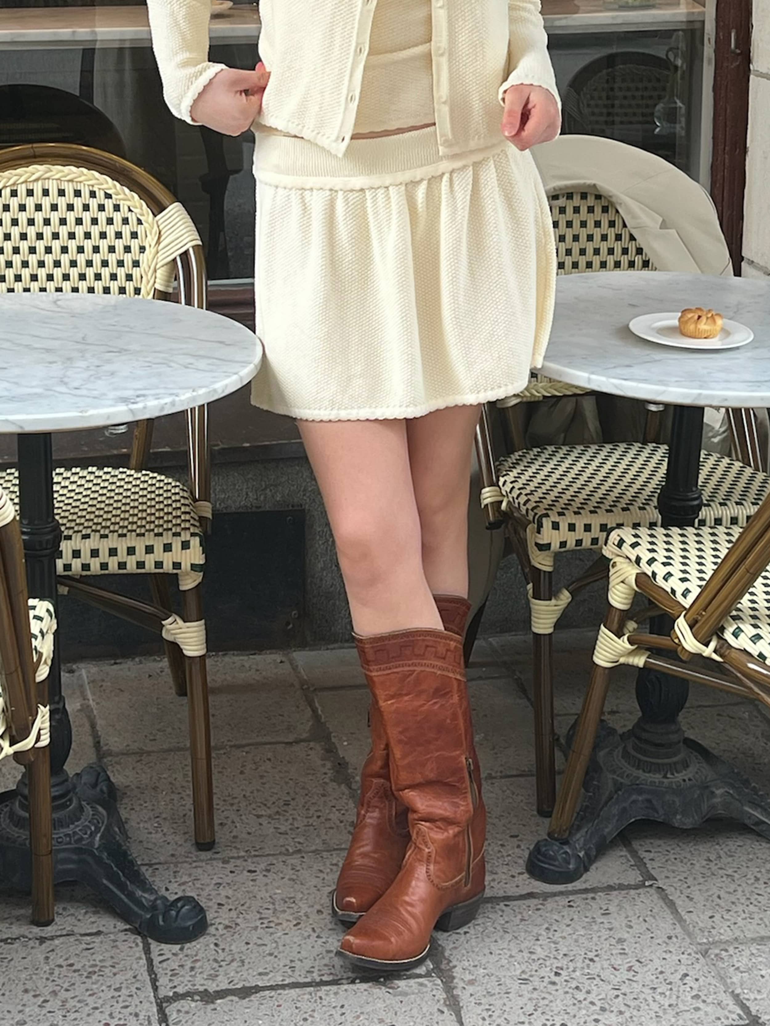 Amorini Skirt Cream - Cream | Djerf Avenue