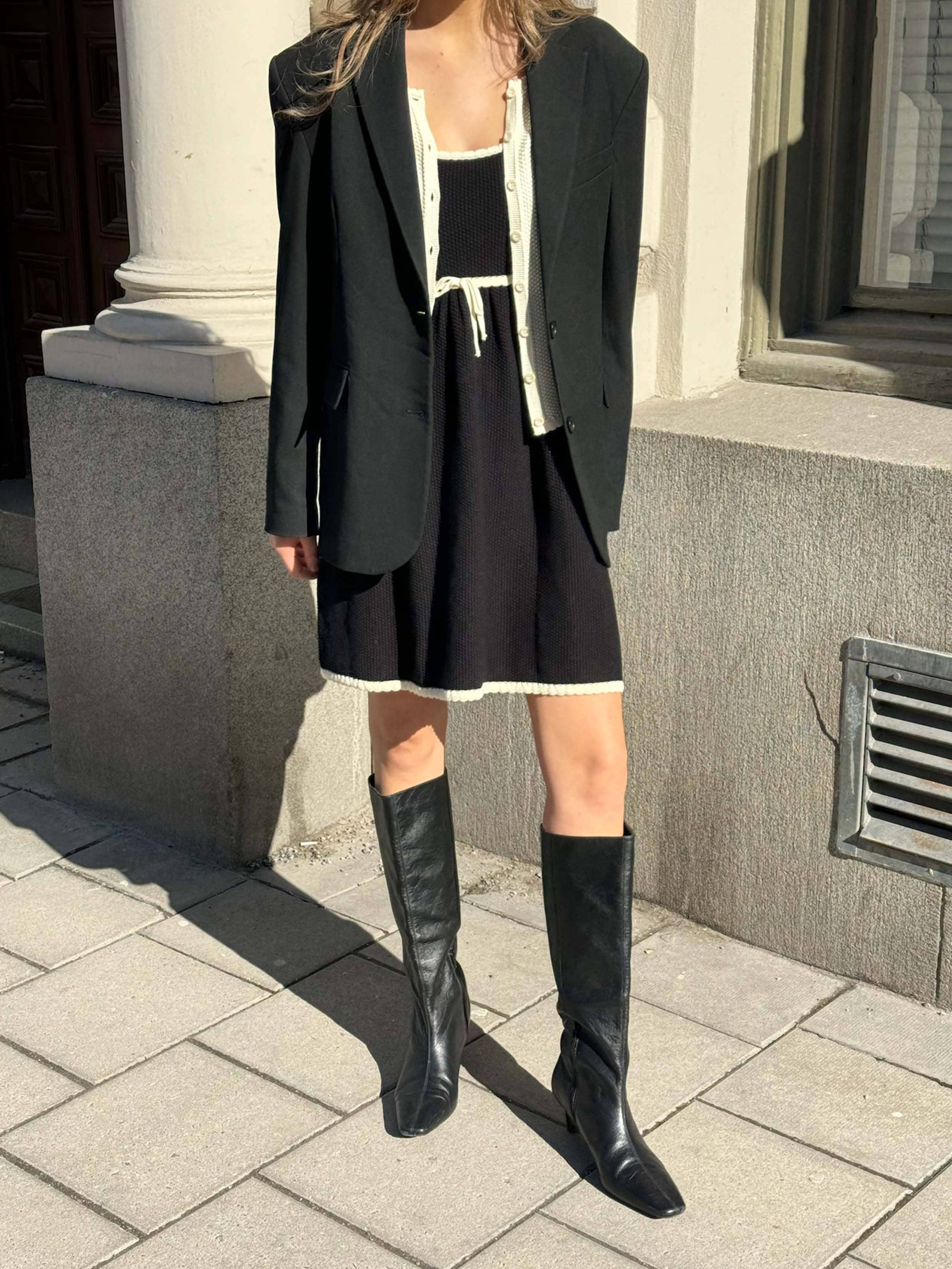 amorini dress black Amore Mini Dress Noir