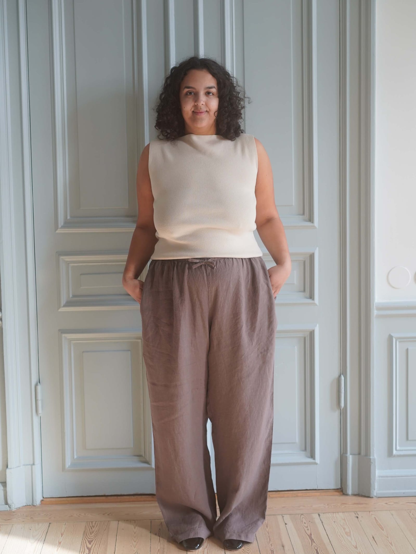Bateau Tank Top Cream