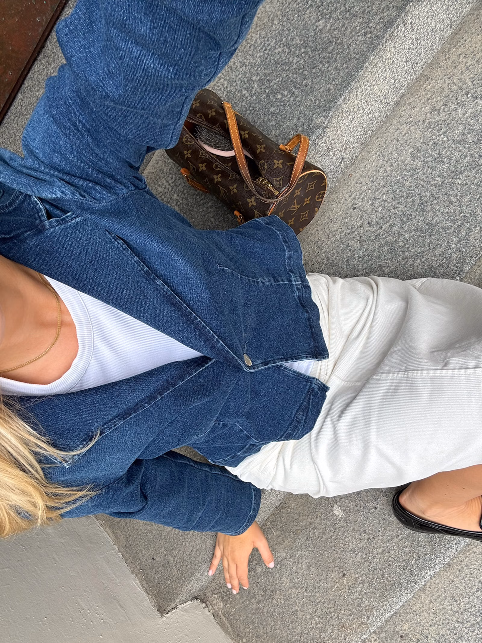Day-to-day Denim Blazer Dark Blue