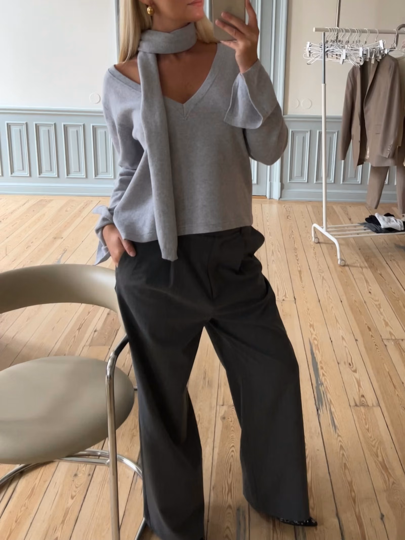 Scarf Grey Melange