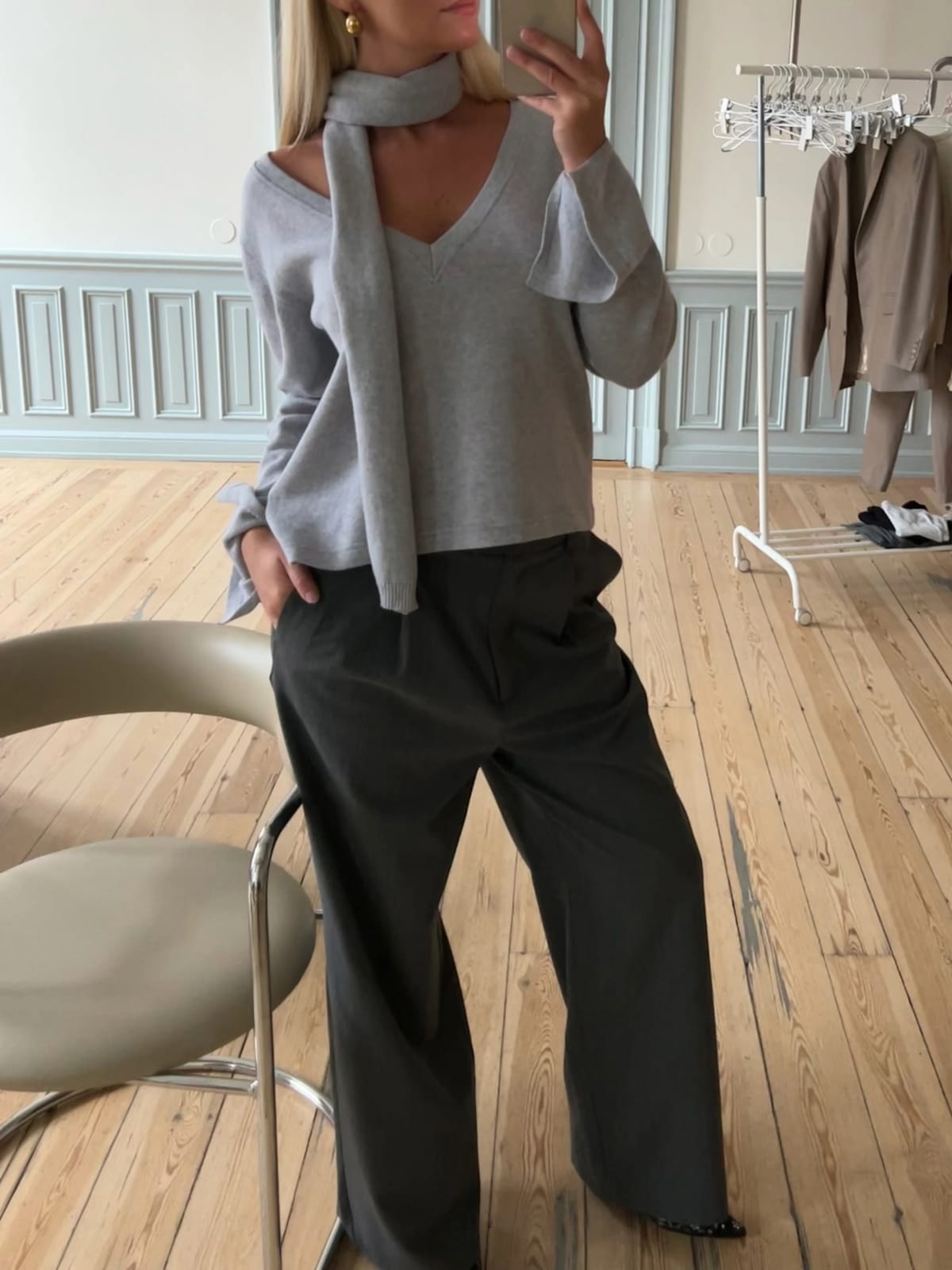 Scarf Grey Melange