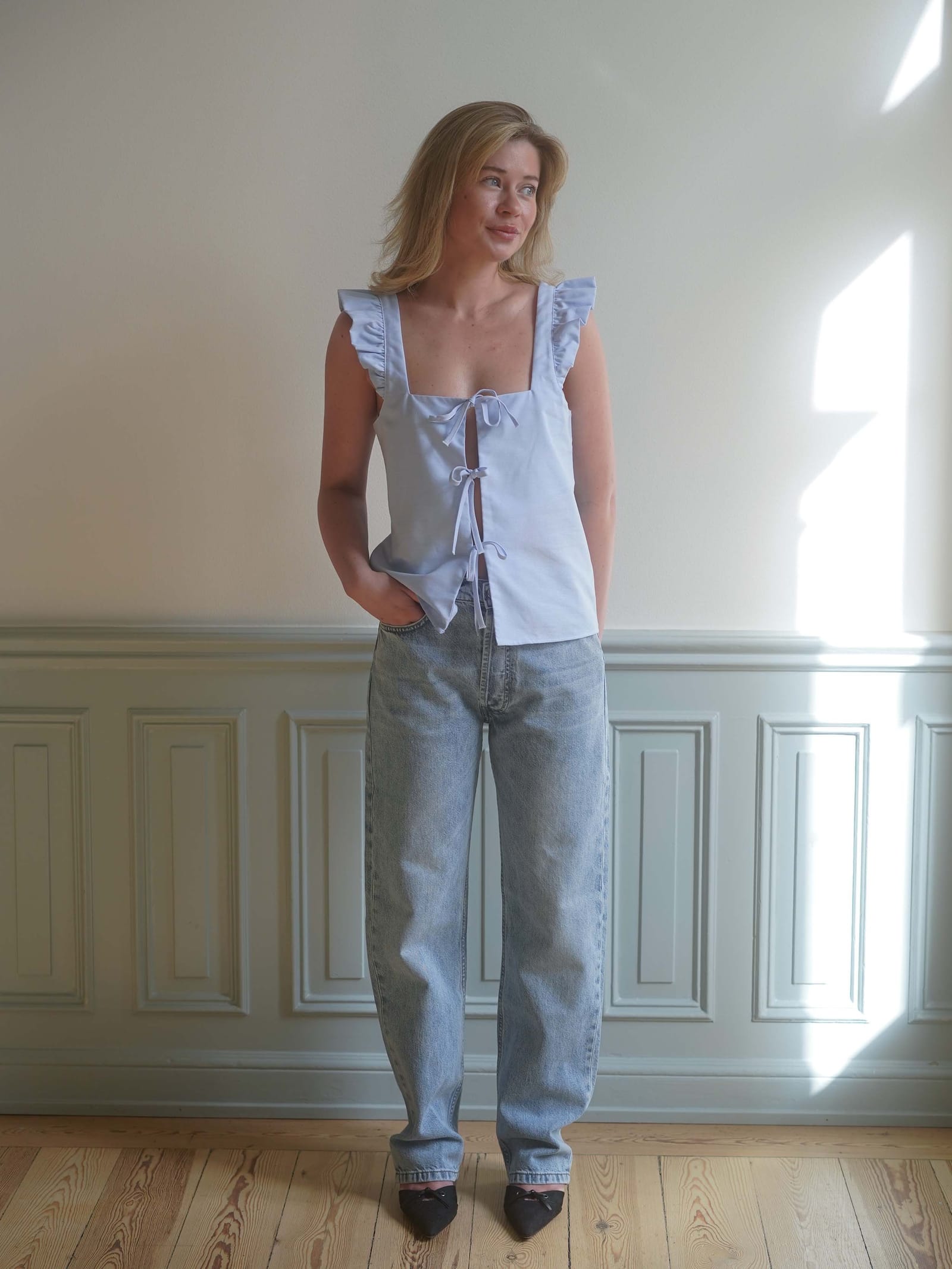 Breezy Tie Top Blue