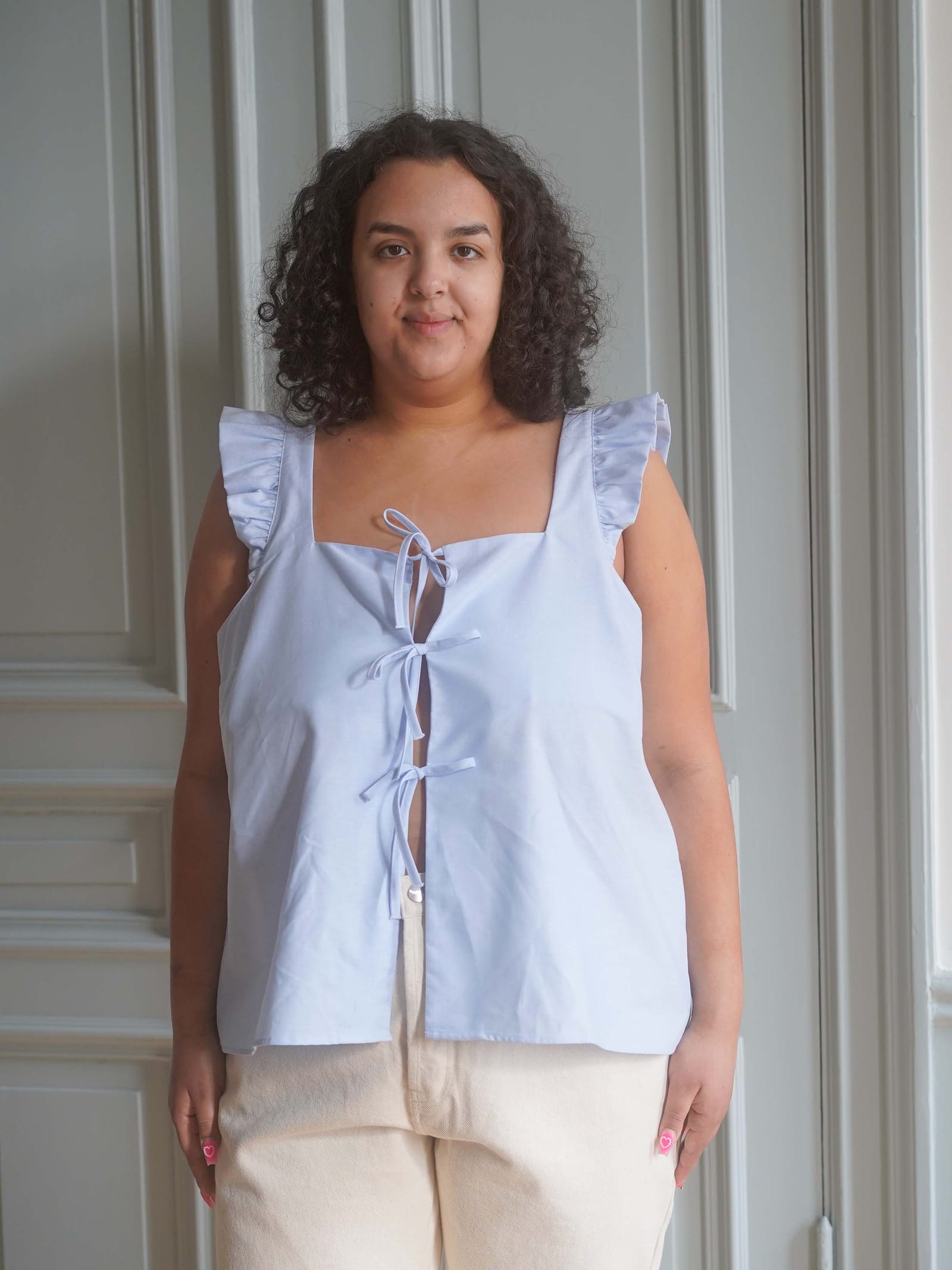 Breezy Tie Top Blue