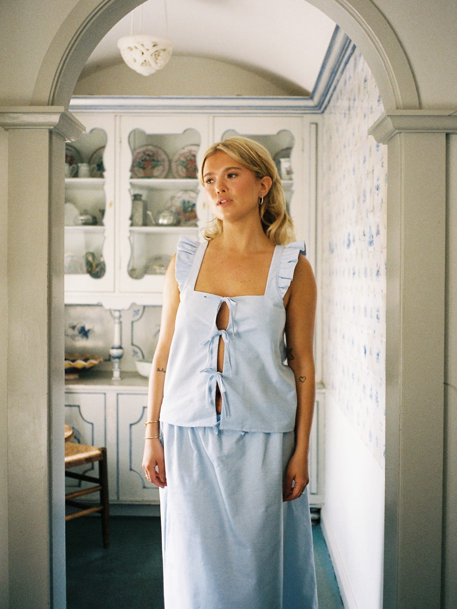 Breezy Tie Top Blue