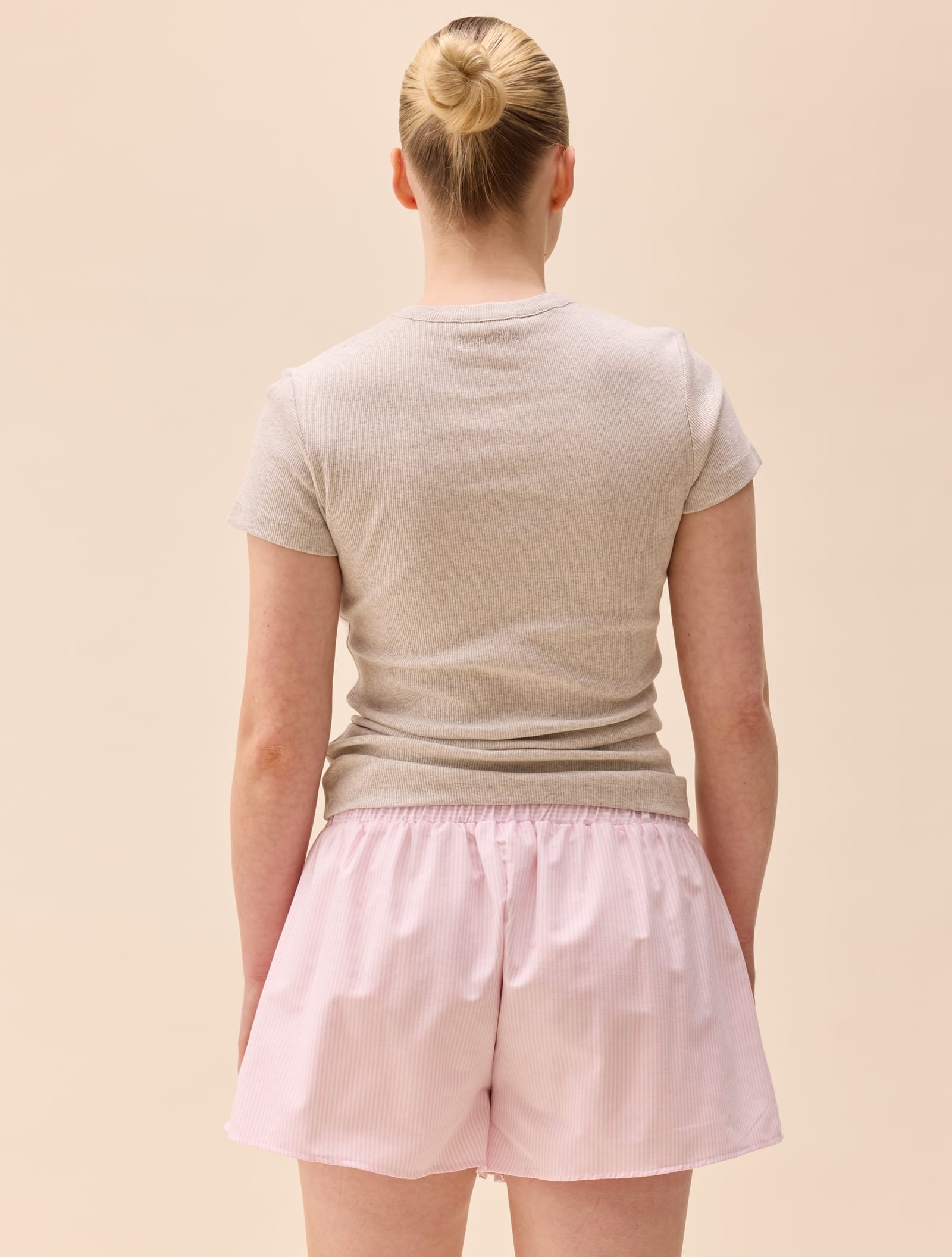 Breezy Short Shorts Pink Stripe