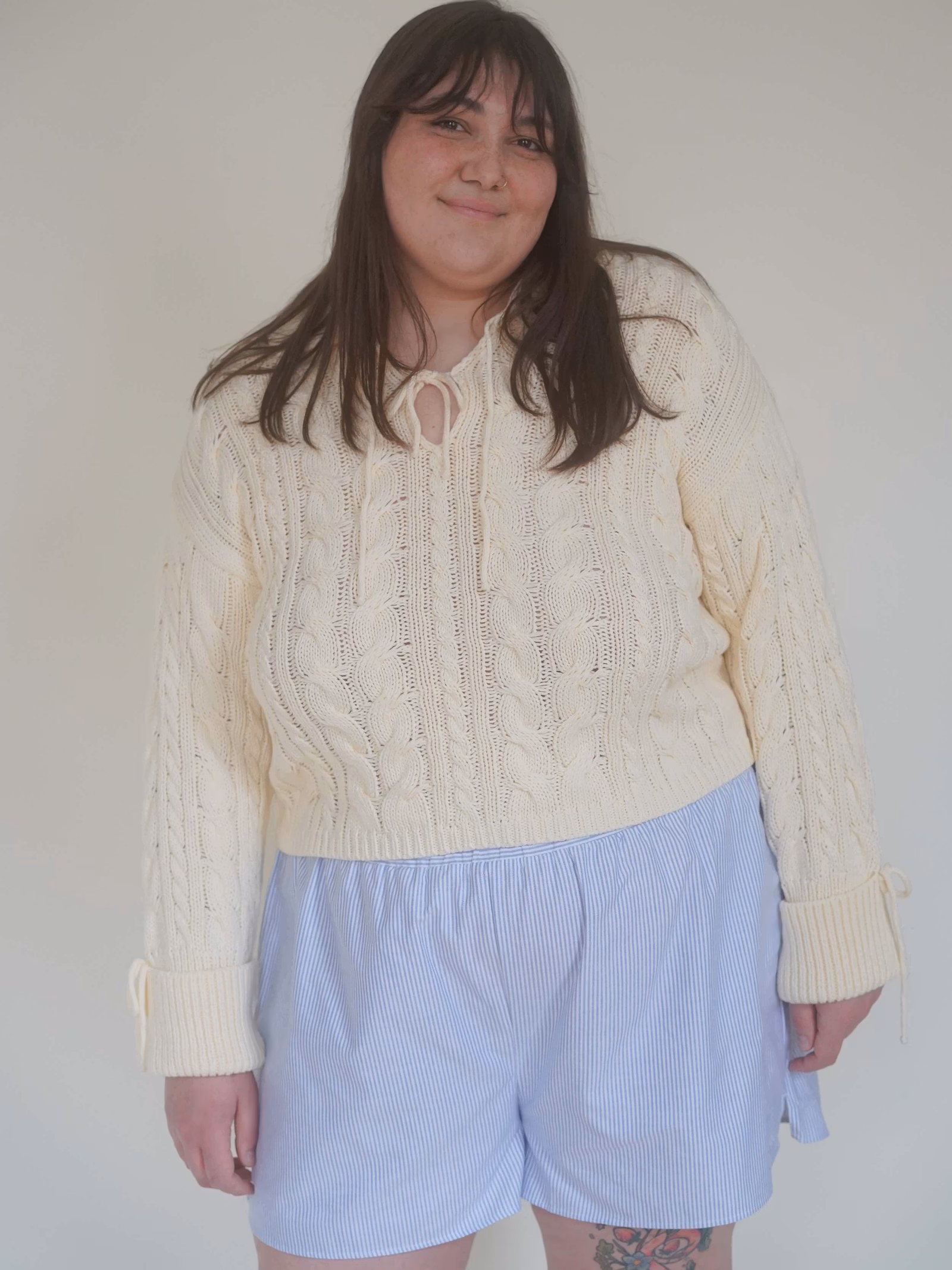 Breezy Short Shorts Blue Stripe