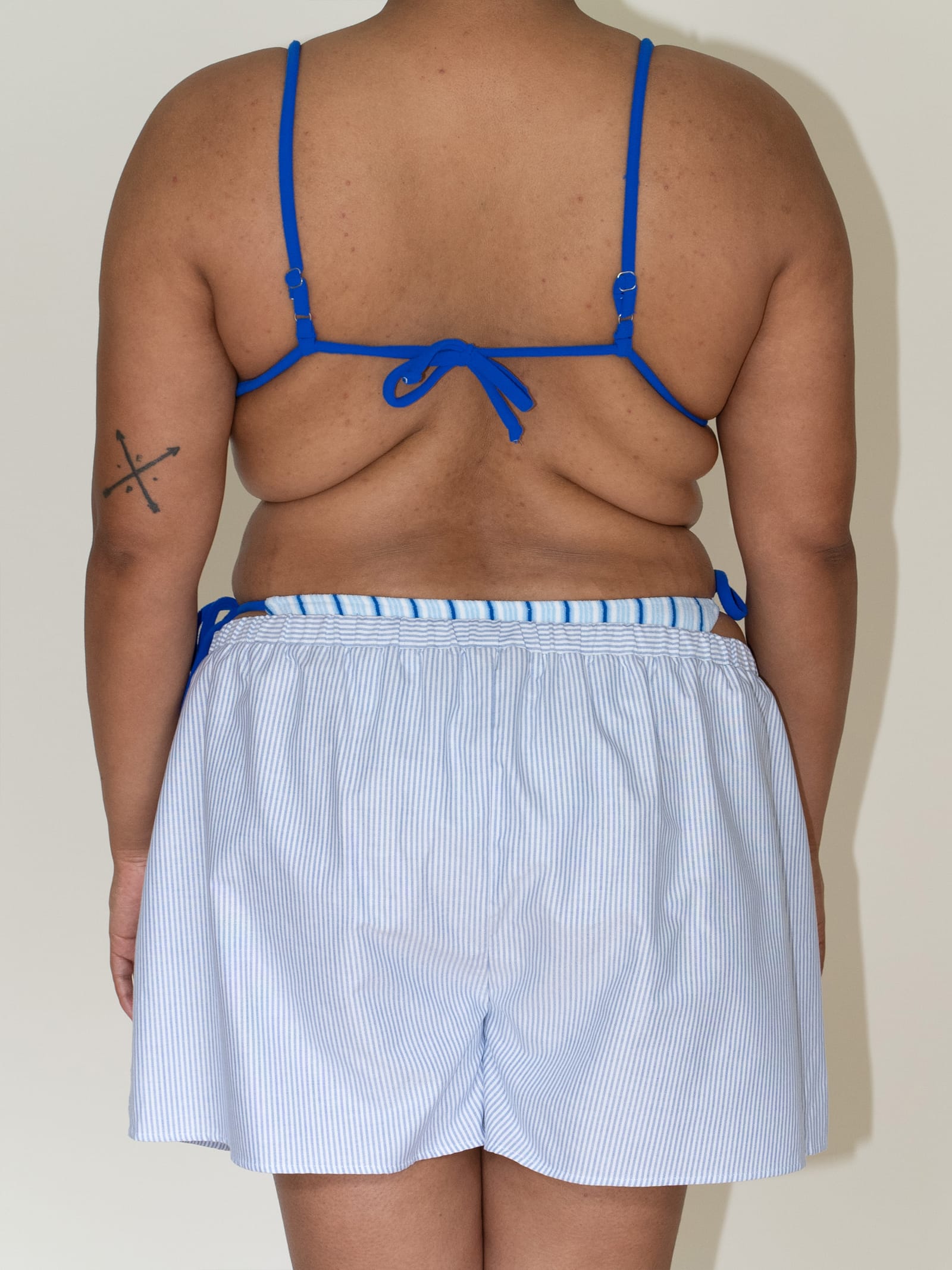 Breezy Short Shorts Blue Stripe