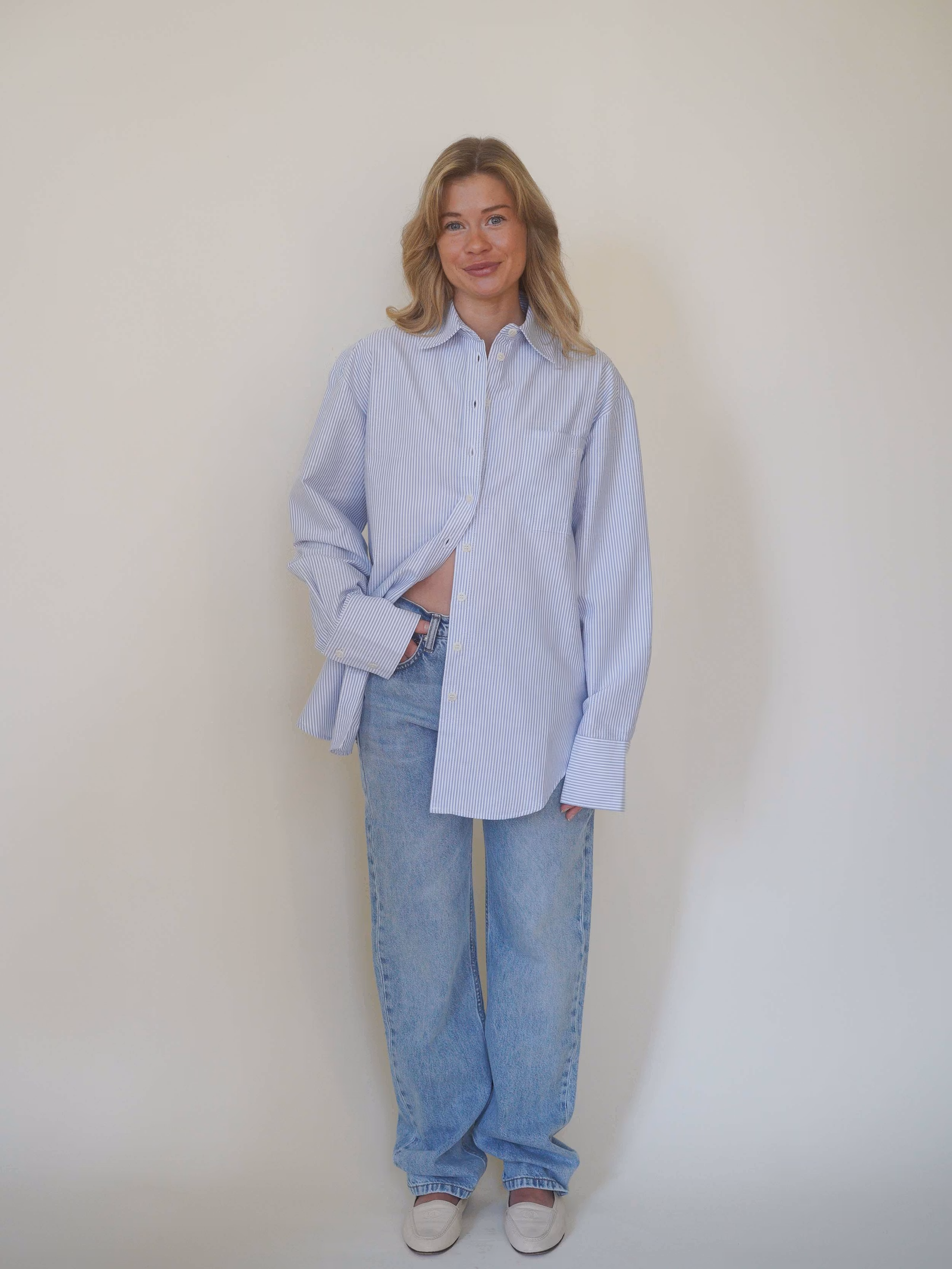 Breezy Classic Shirt Blue Stripe