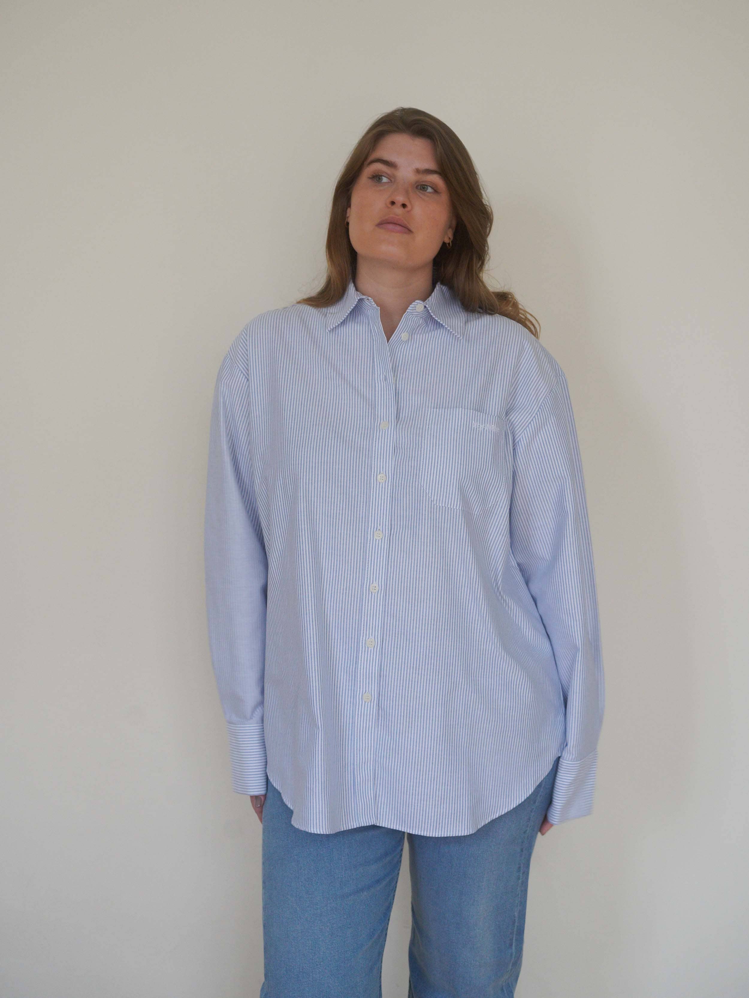 Breezy Classic Shirt Blue Stripe - Blue stripe | Djerf Avenue