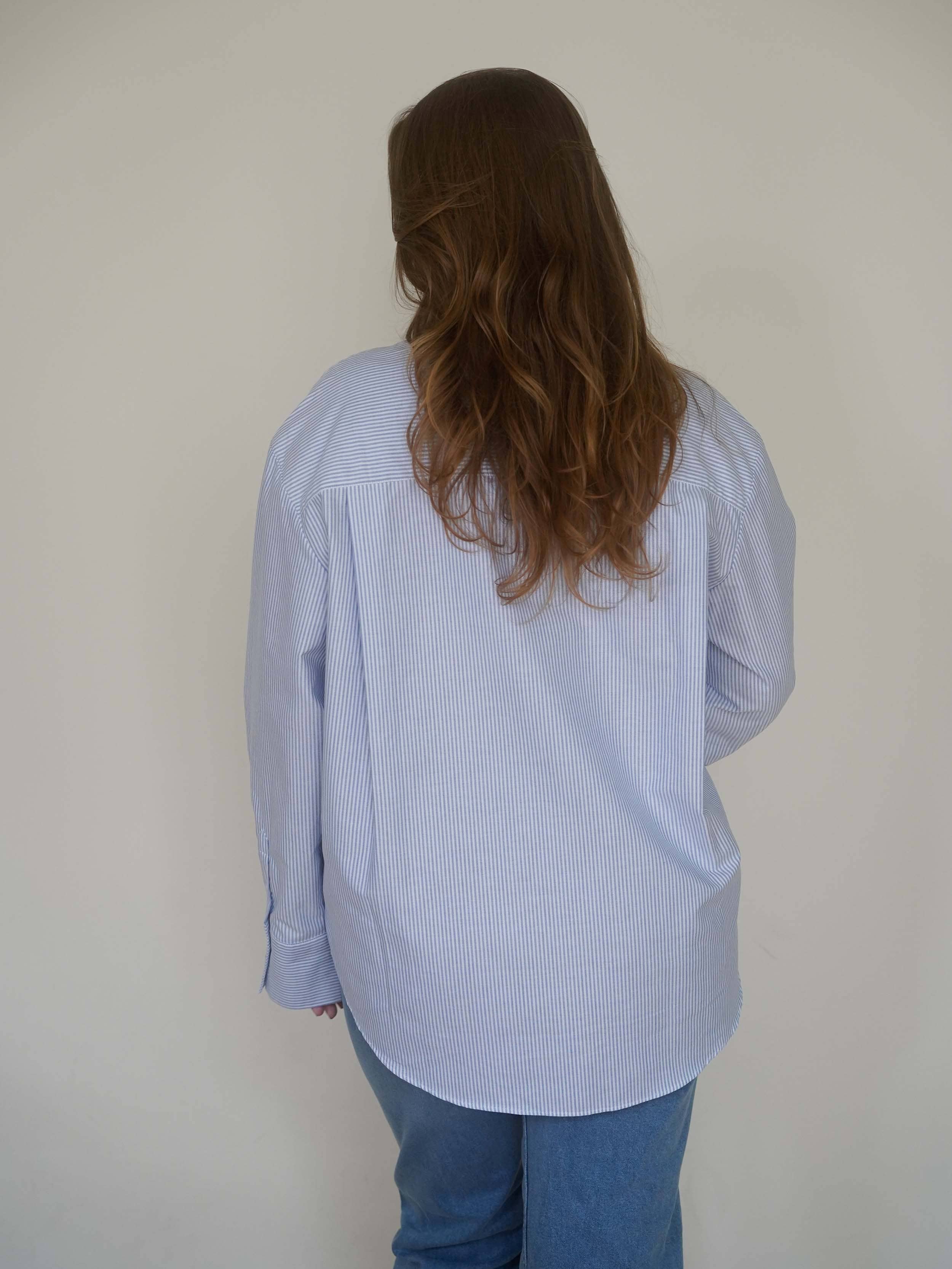 Breezy Classic Shirt Blue Stripe - Blue stripe | Djerf Avenue