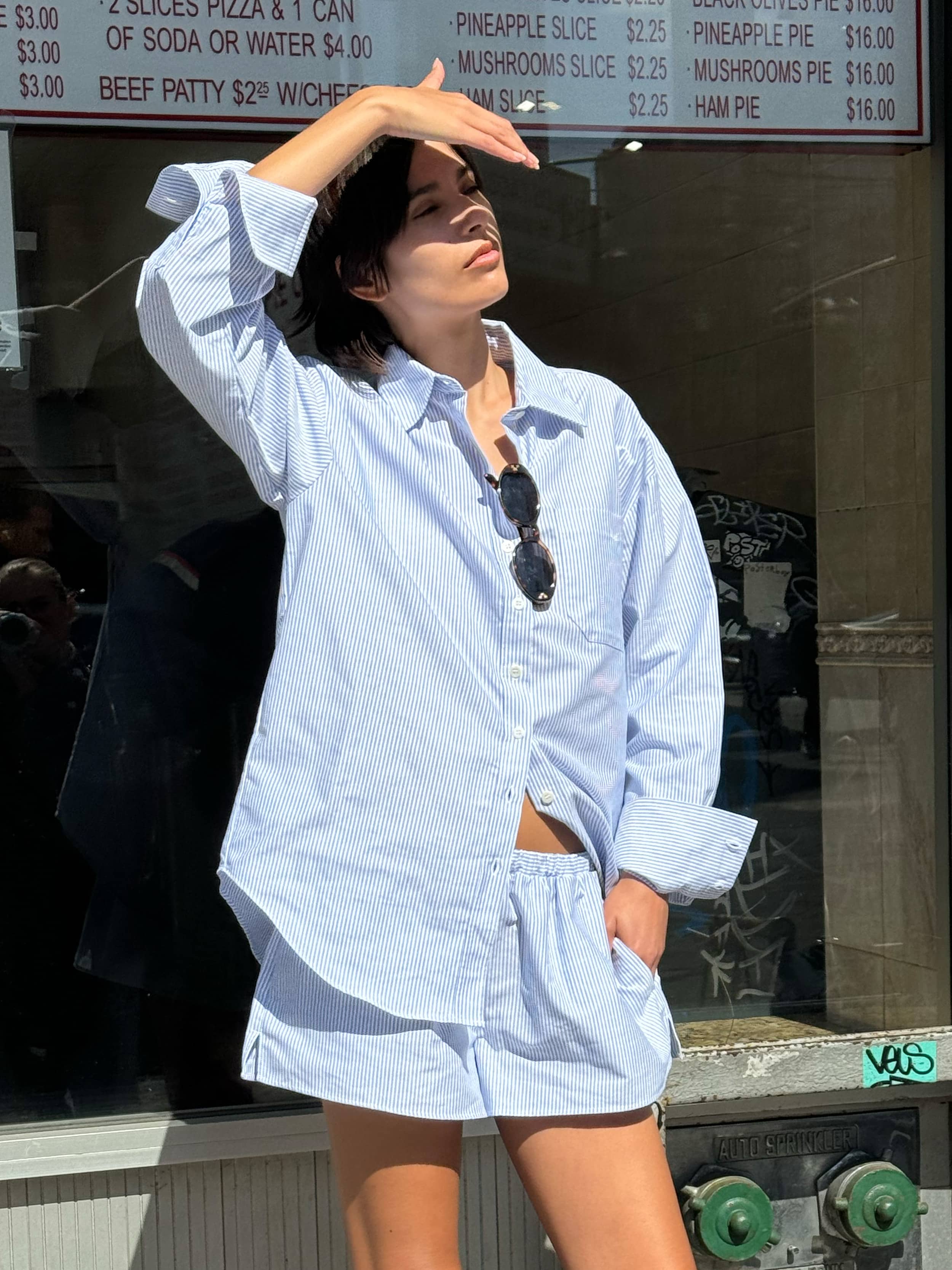 Djerf Avenue シャツ Breezy Shirt White - White | Djerf Avenue