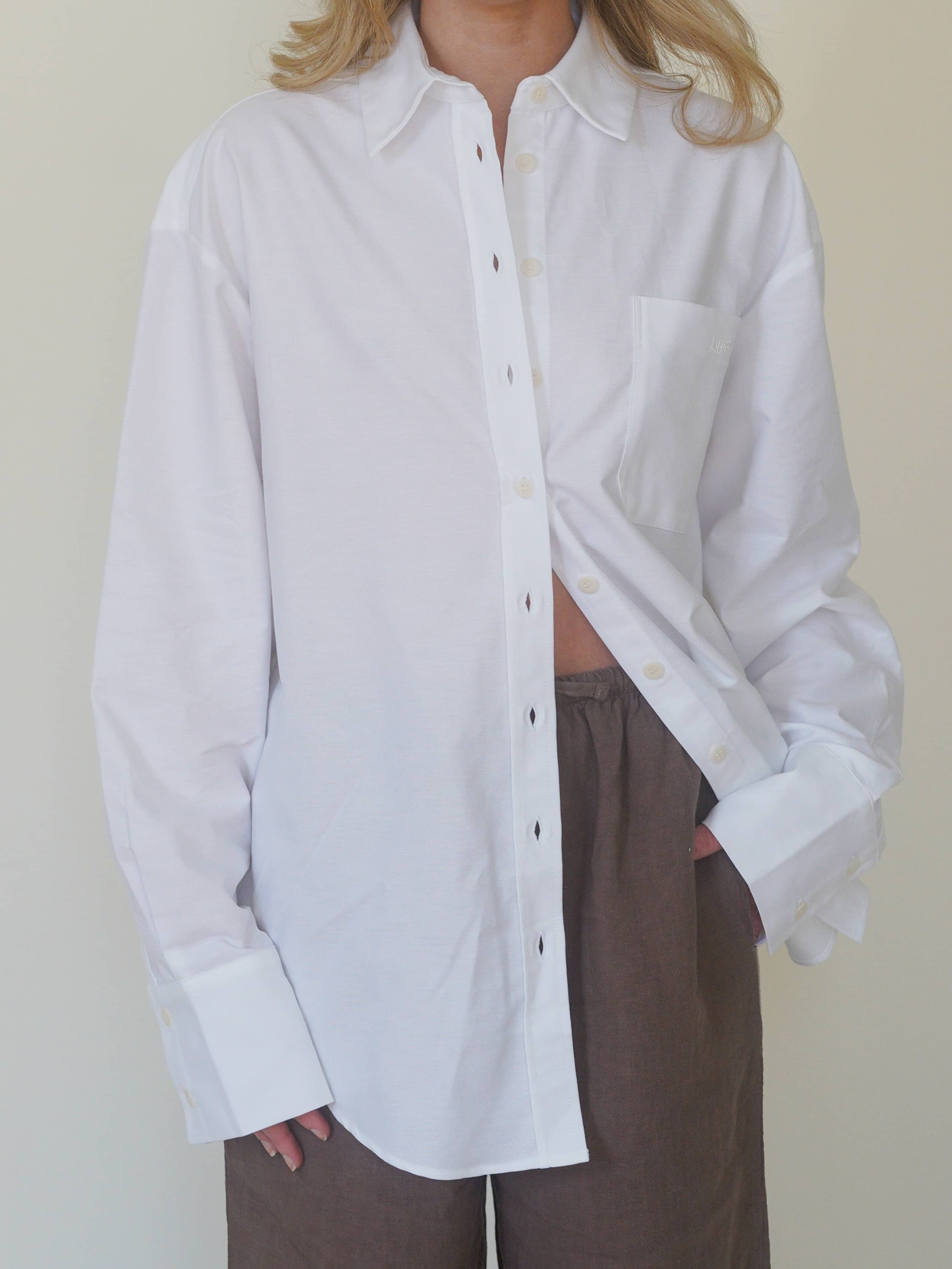 Breezy Classic Shirt White - White | Djerf Avenue