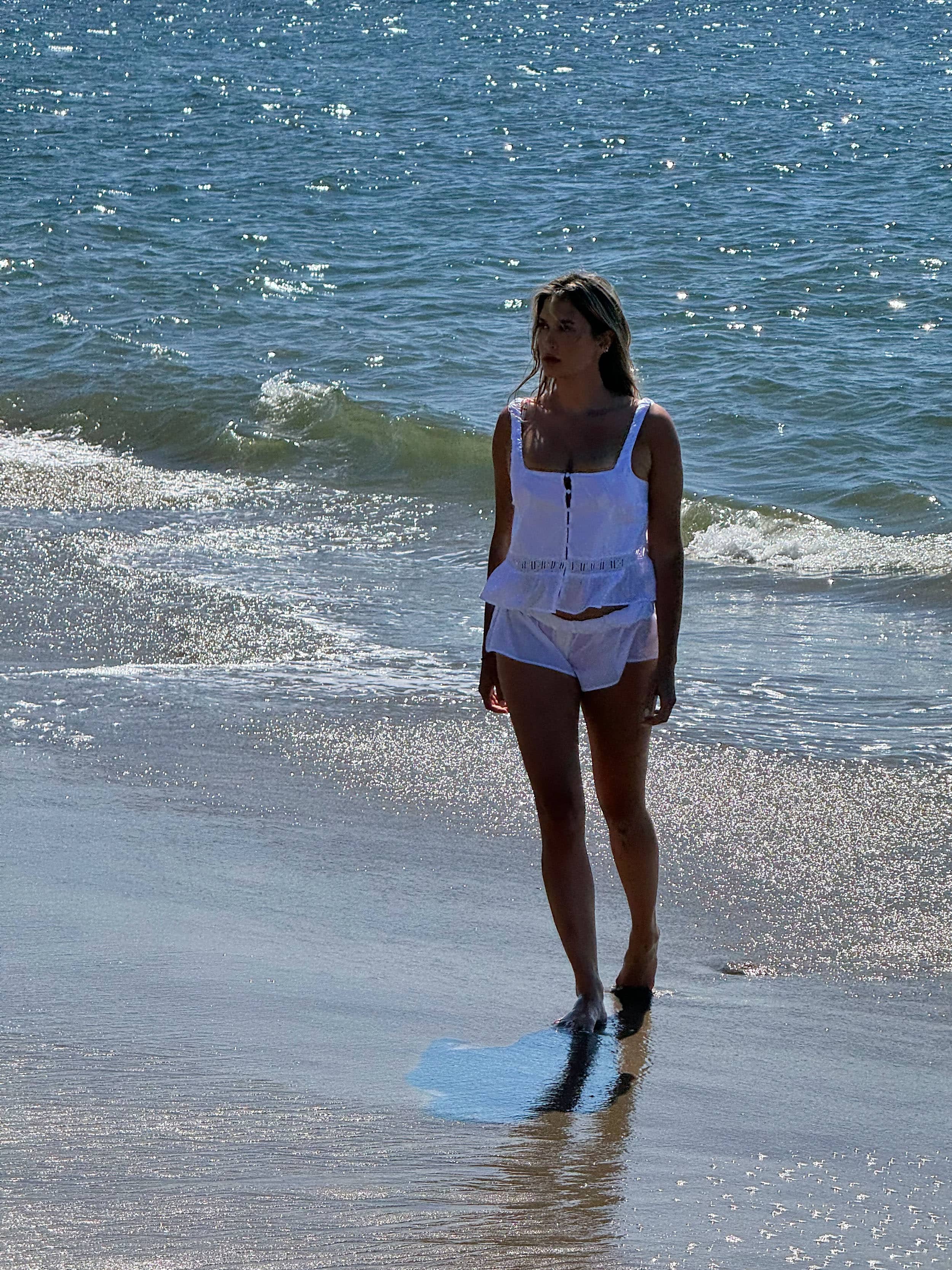 Airy Poplin Buttoned Top White - White | Djerf Avenue