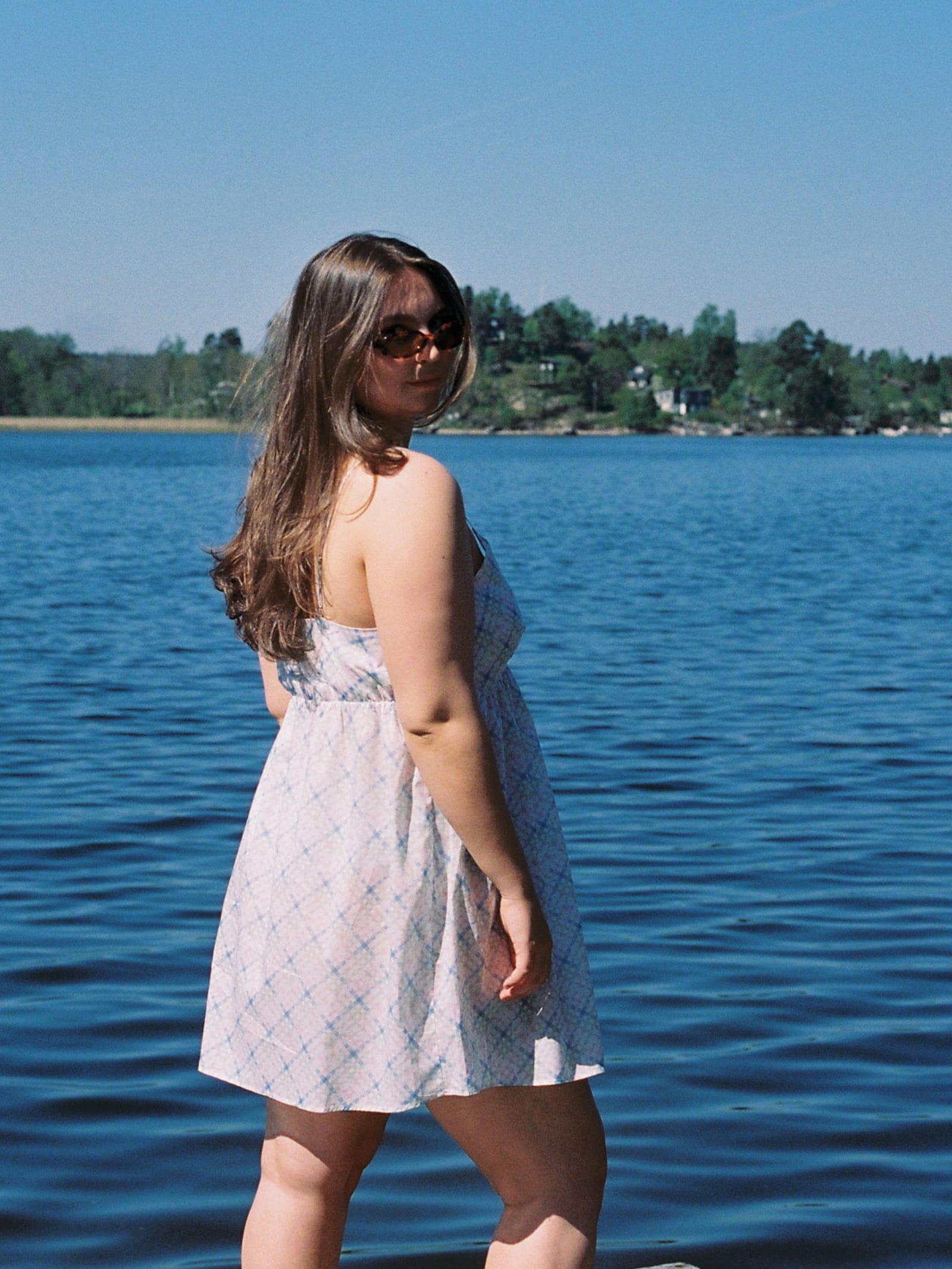Airy Poplin Mini Dress Cottage Meadow