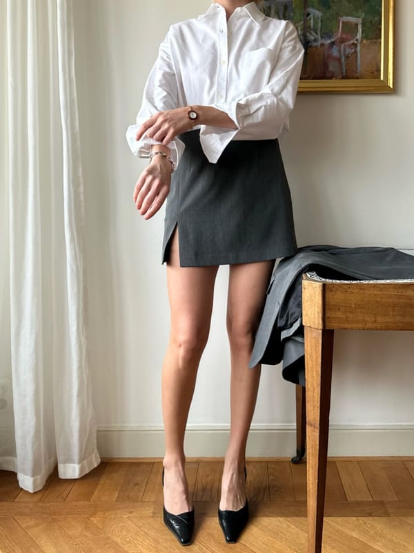 Must Have Mini Skirt Grey