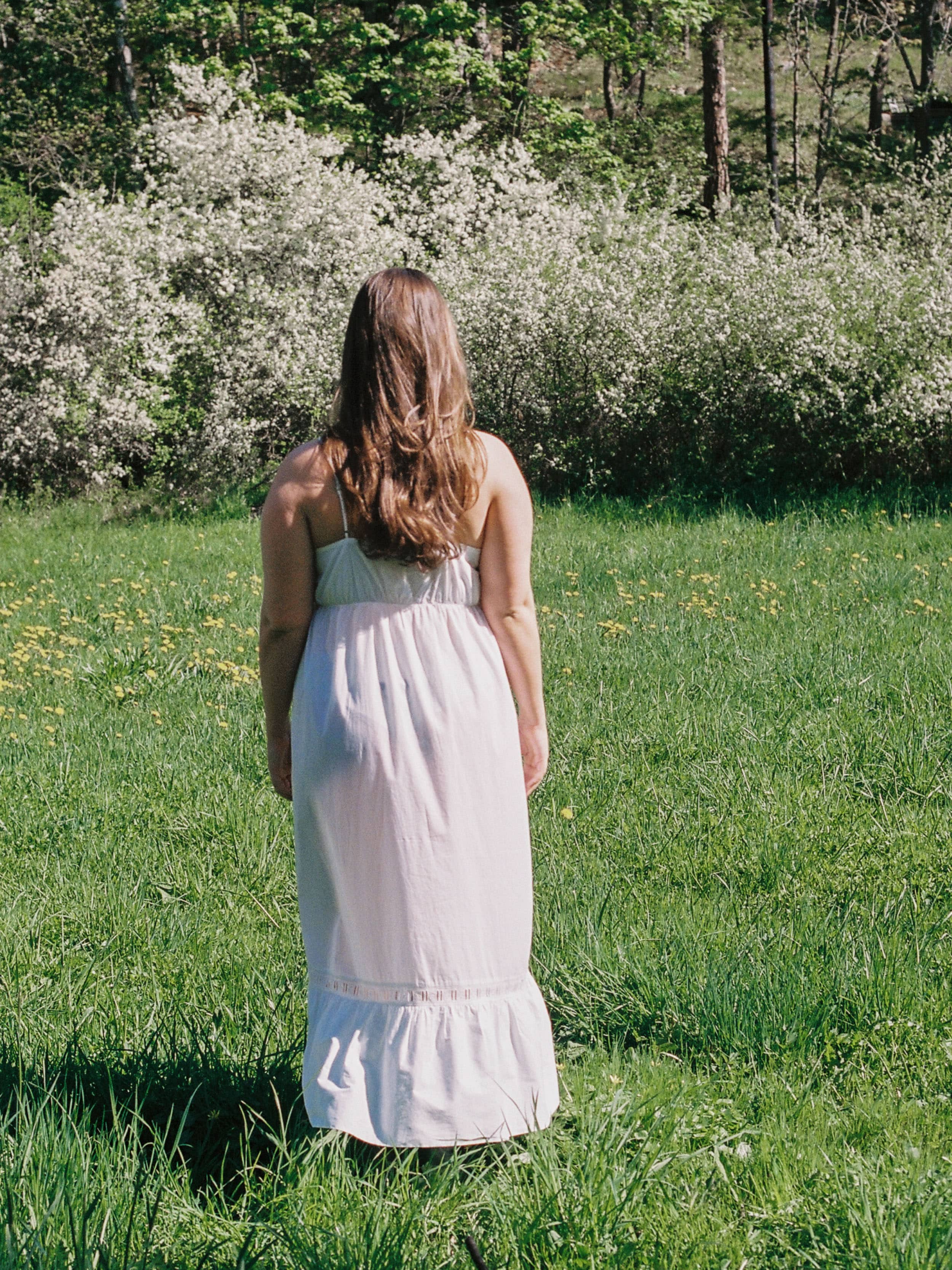Airy Poplin Midi Dress White - White | Djerf Avenue
