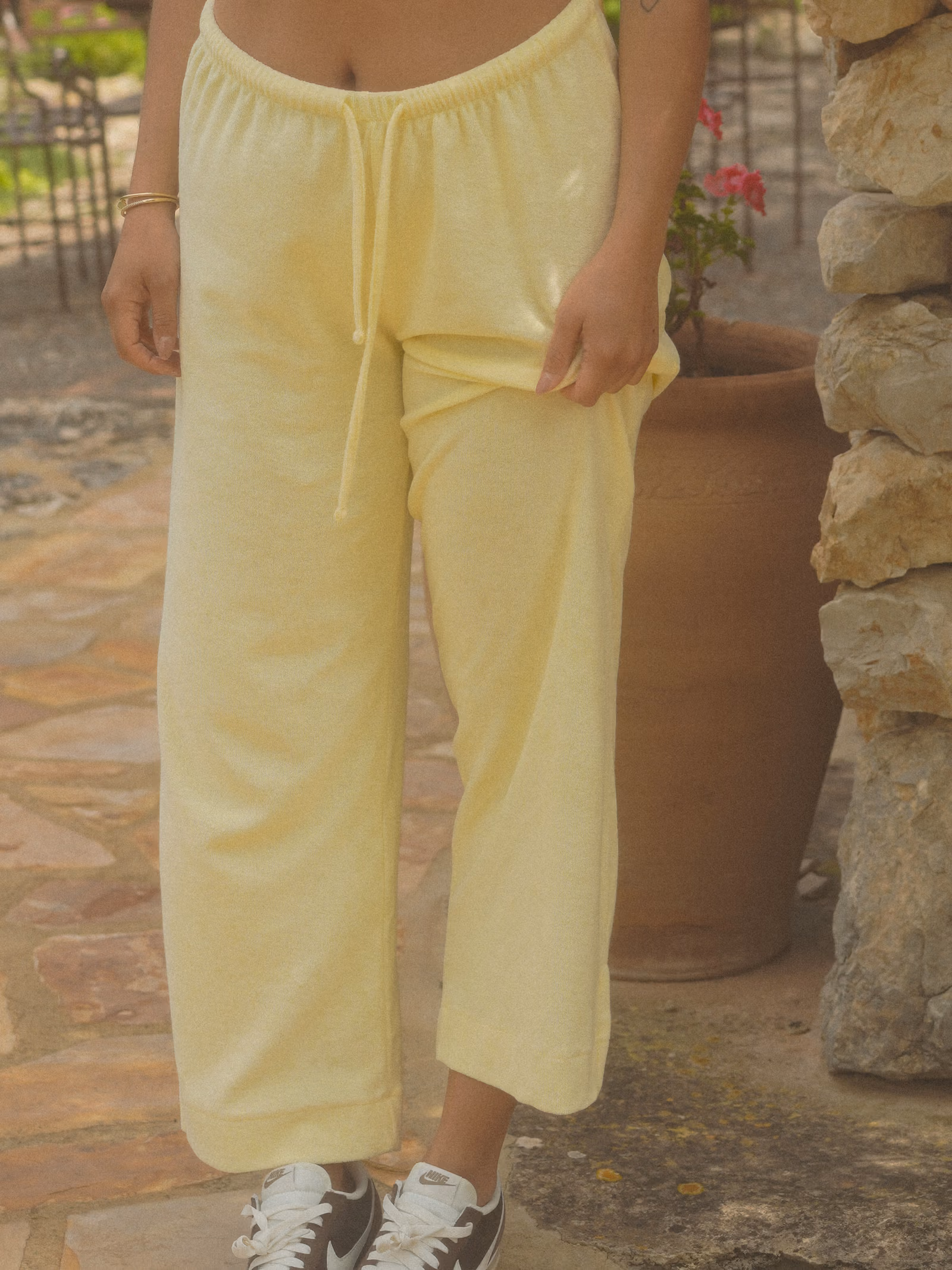 Terry Ankle Pants Baby Sun