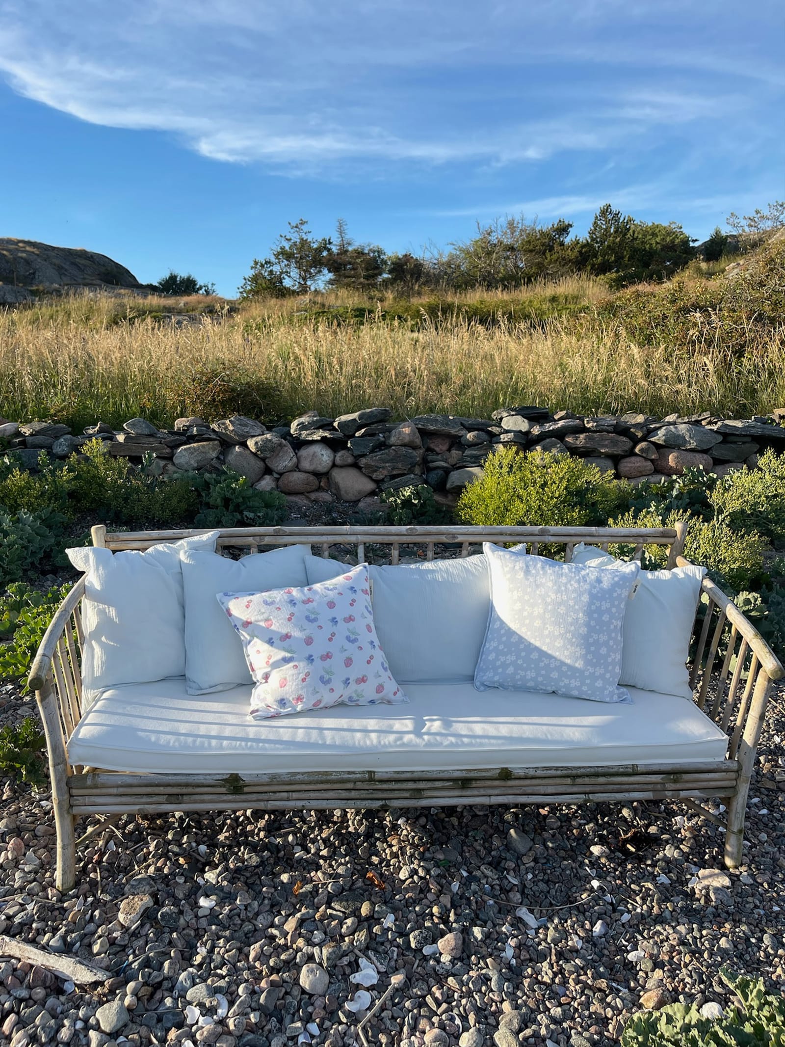 Linen Cushion Cover Summer Berries