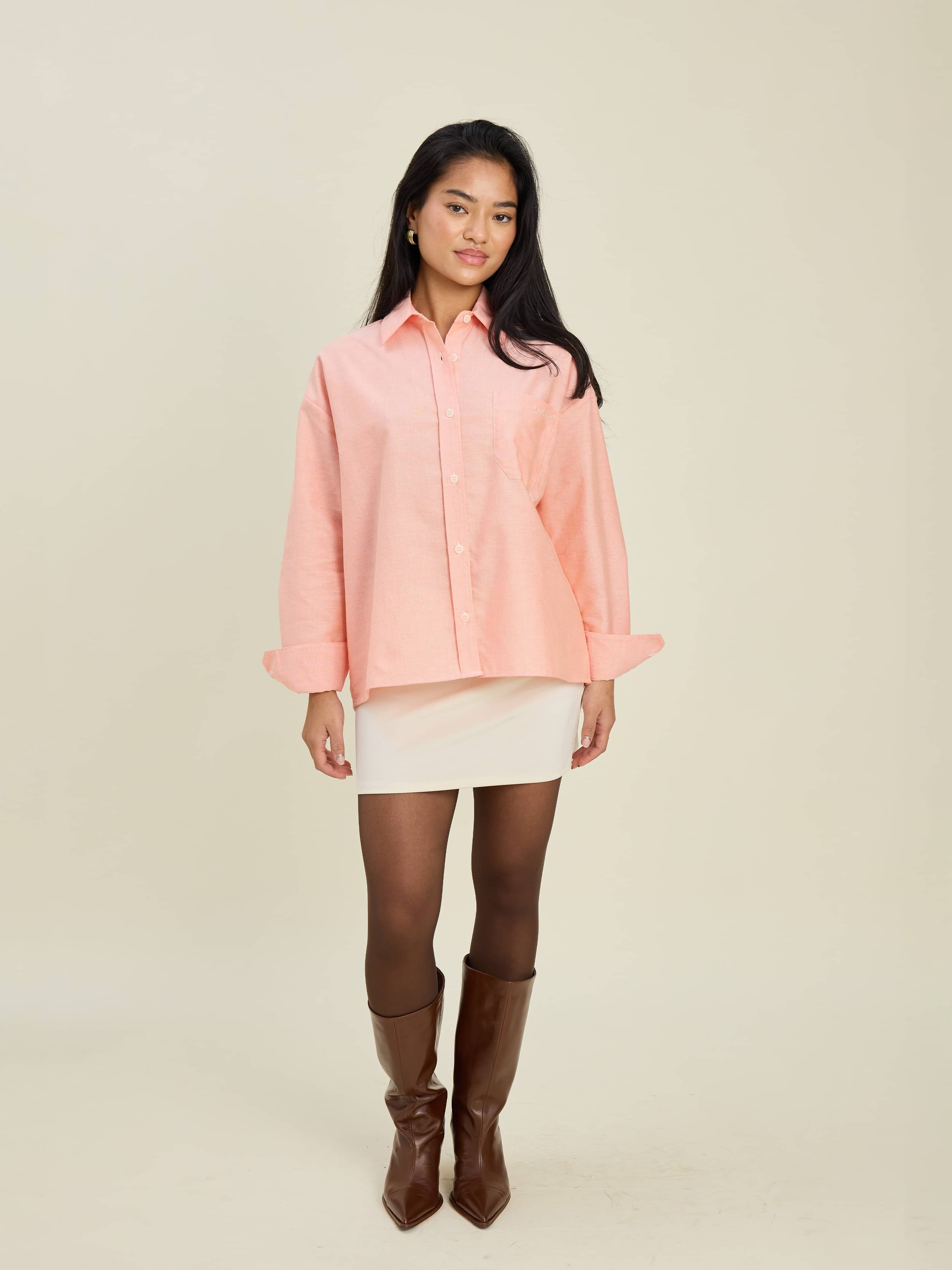 Breezy Shirt Apricot - Apricot | Djerf Avenue