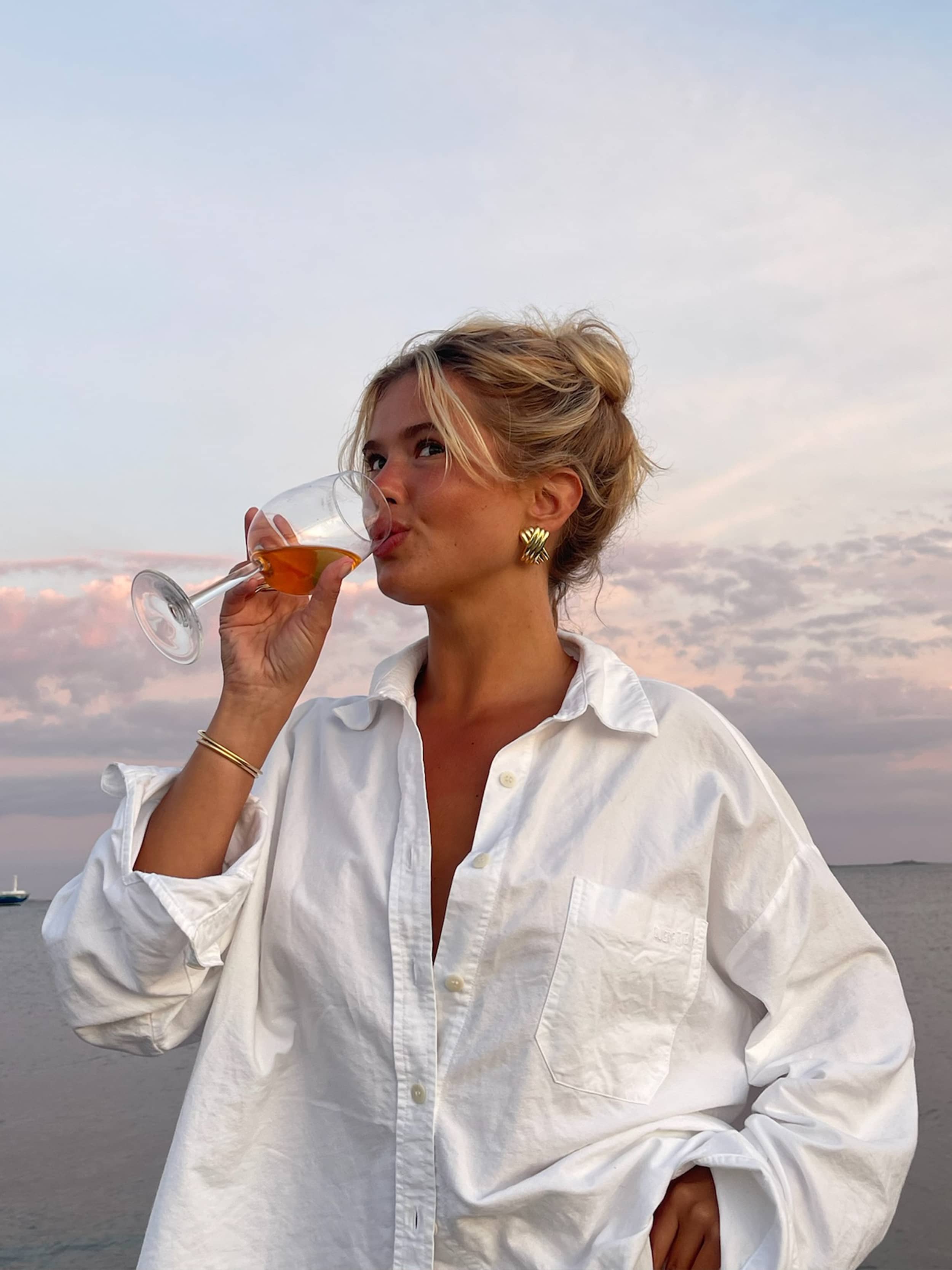 Djerf Avenue シャツ Breezy Shirt White - White | Djerf Avenue