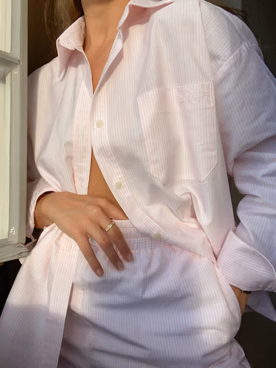 Breezy Shirt Pink Stripe