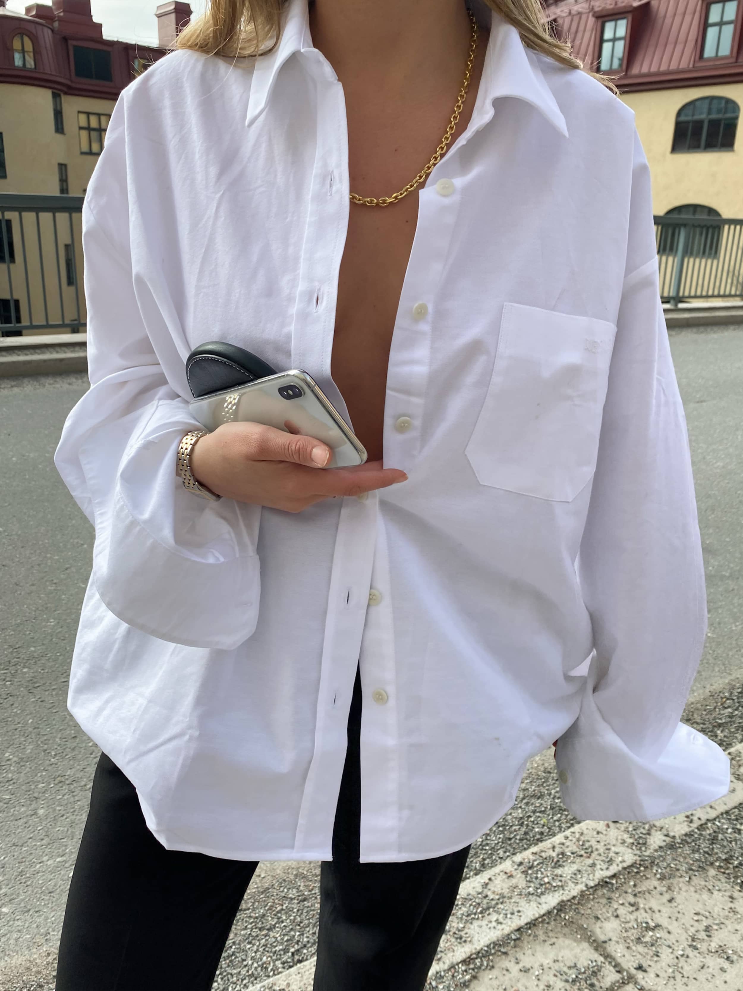 Breezy Shirt White - White | Djerf Avenue
