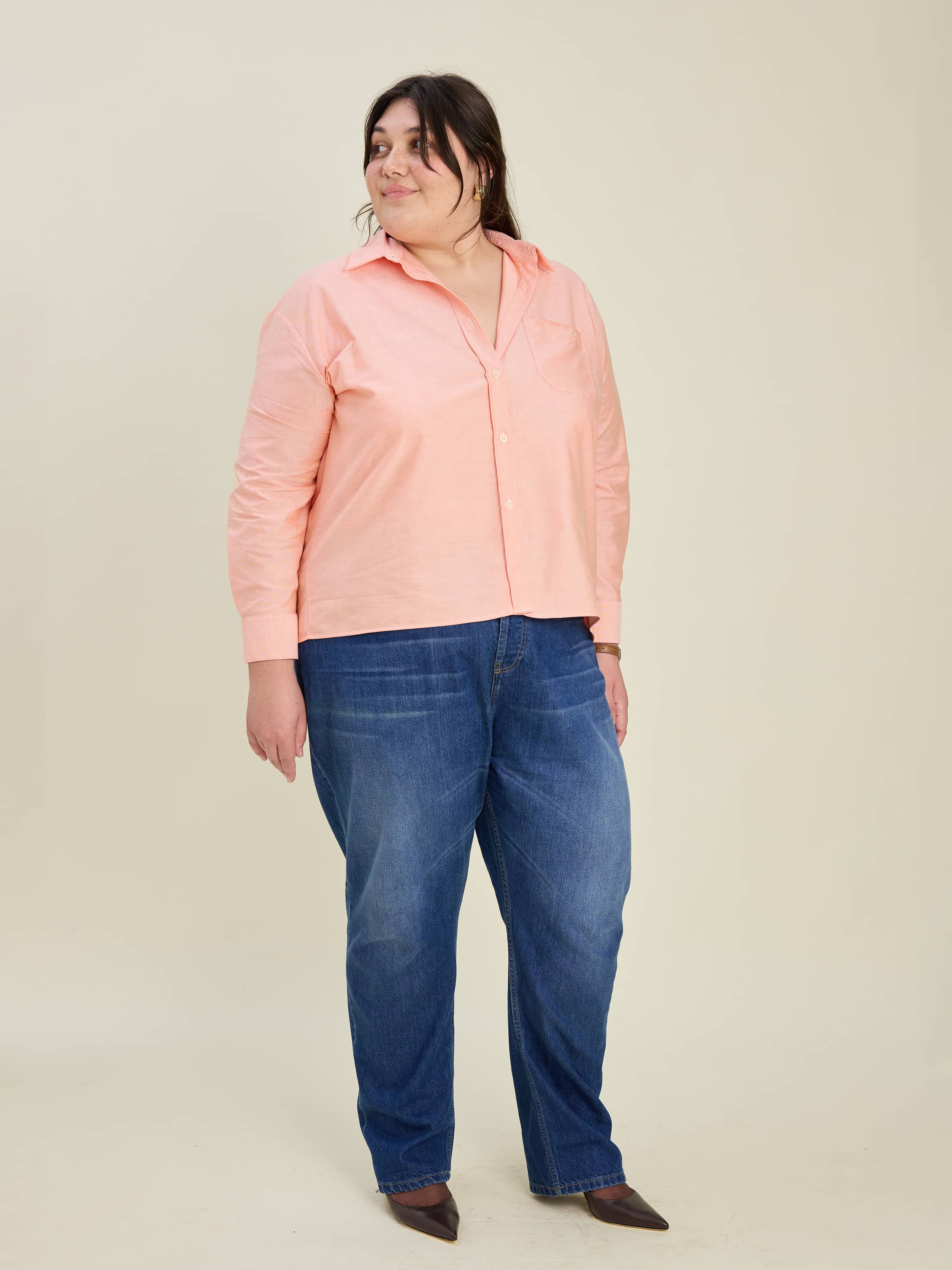Breezy Shirt Apricot - Apricot | Djerf Avenue
