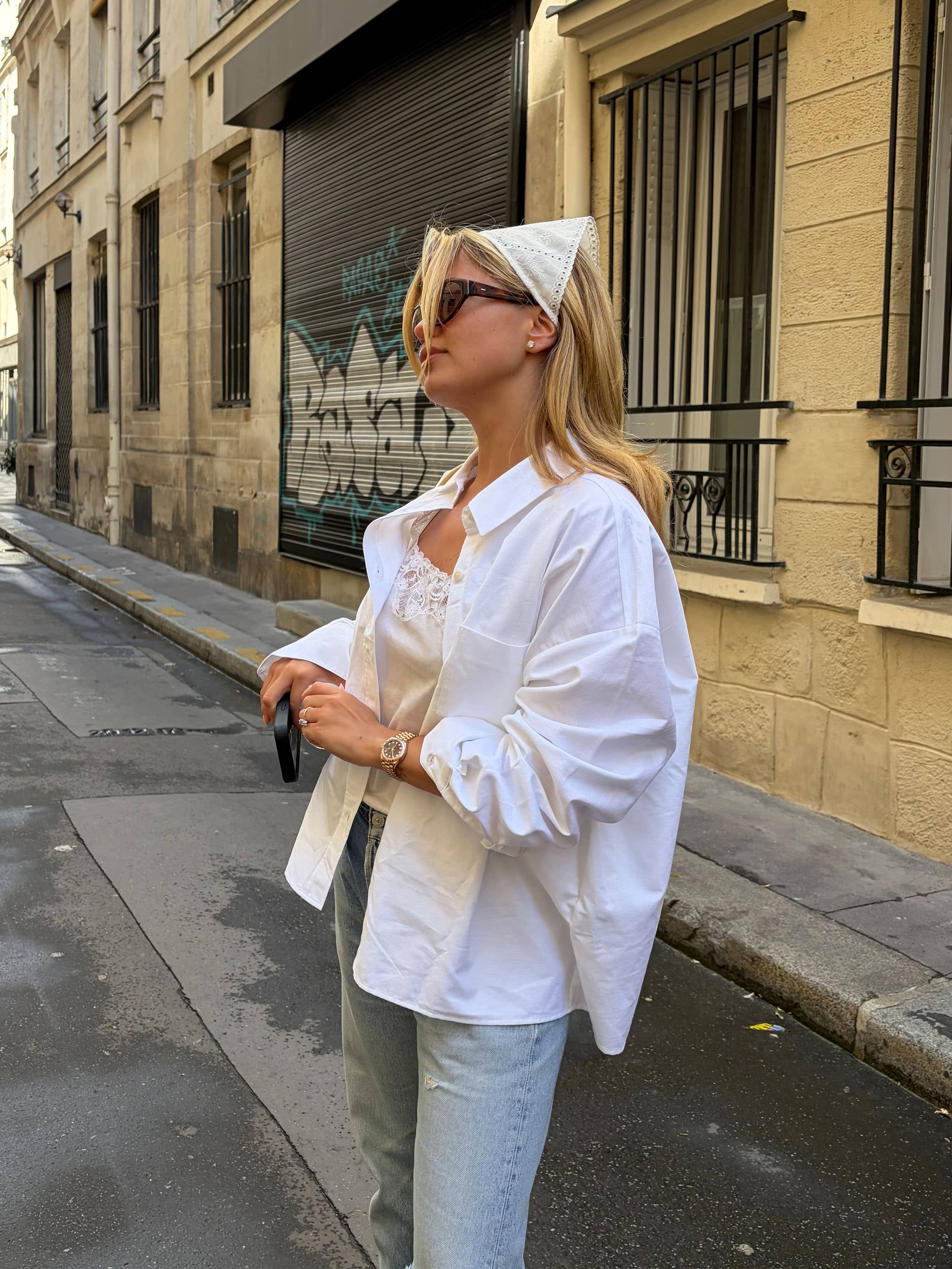 Breezy Shirt White - White | Djerf Avenue