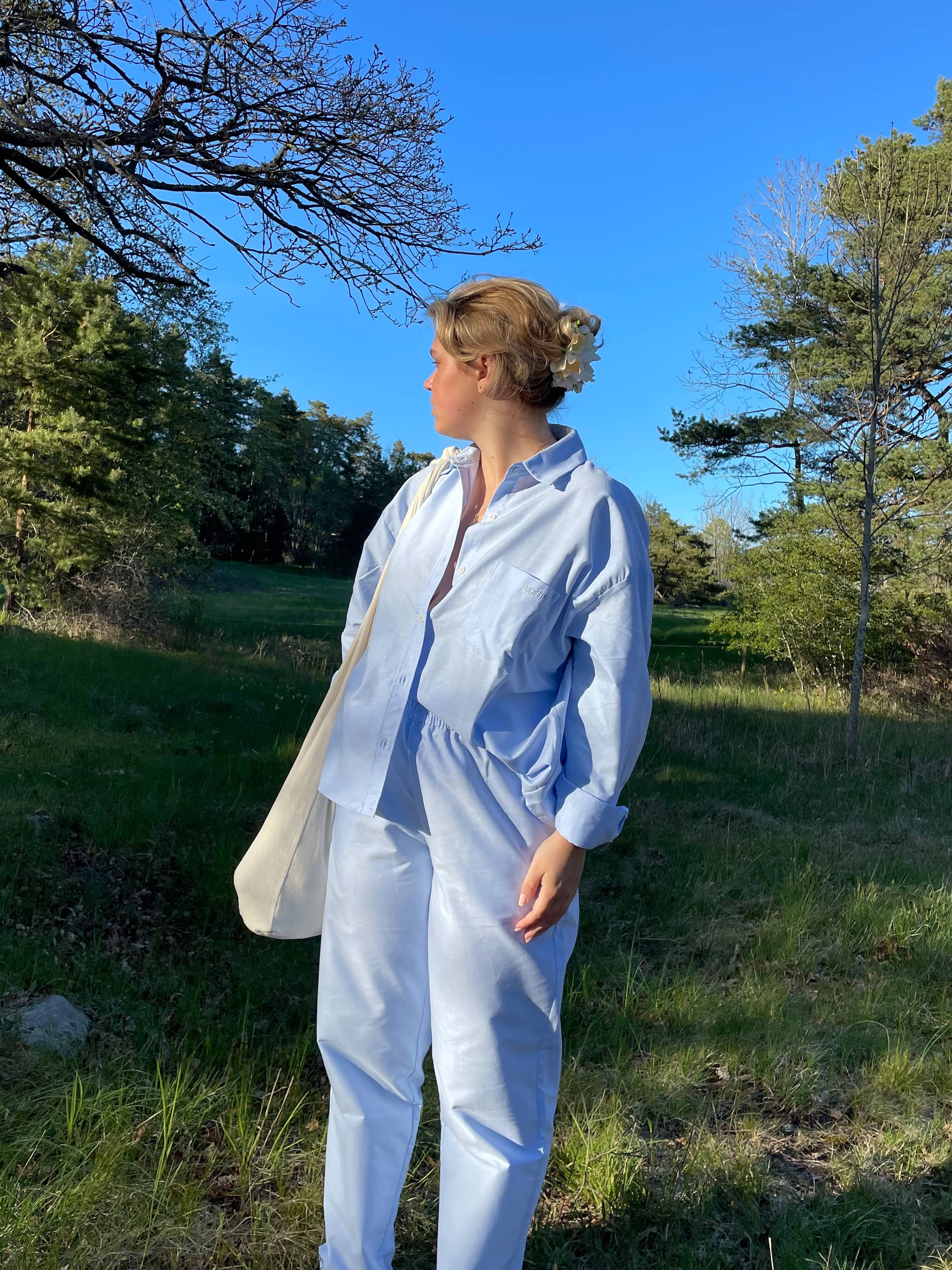 Djerf Avenue シャツ Breezy Shirt White - White | Djerf Avenue