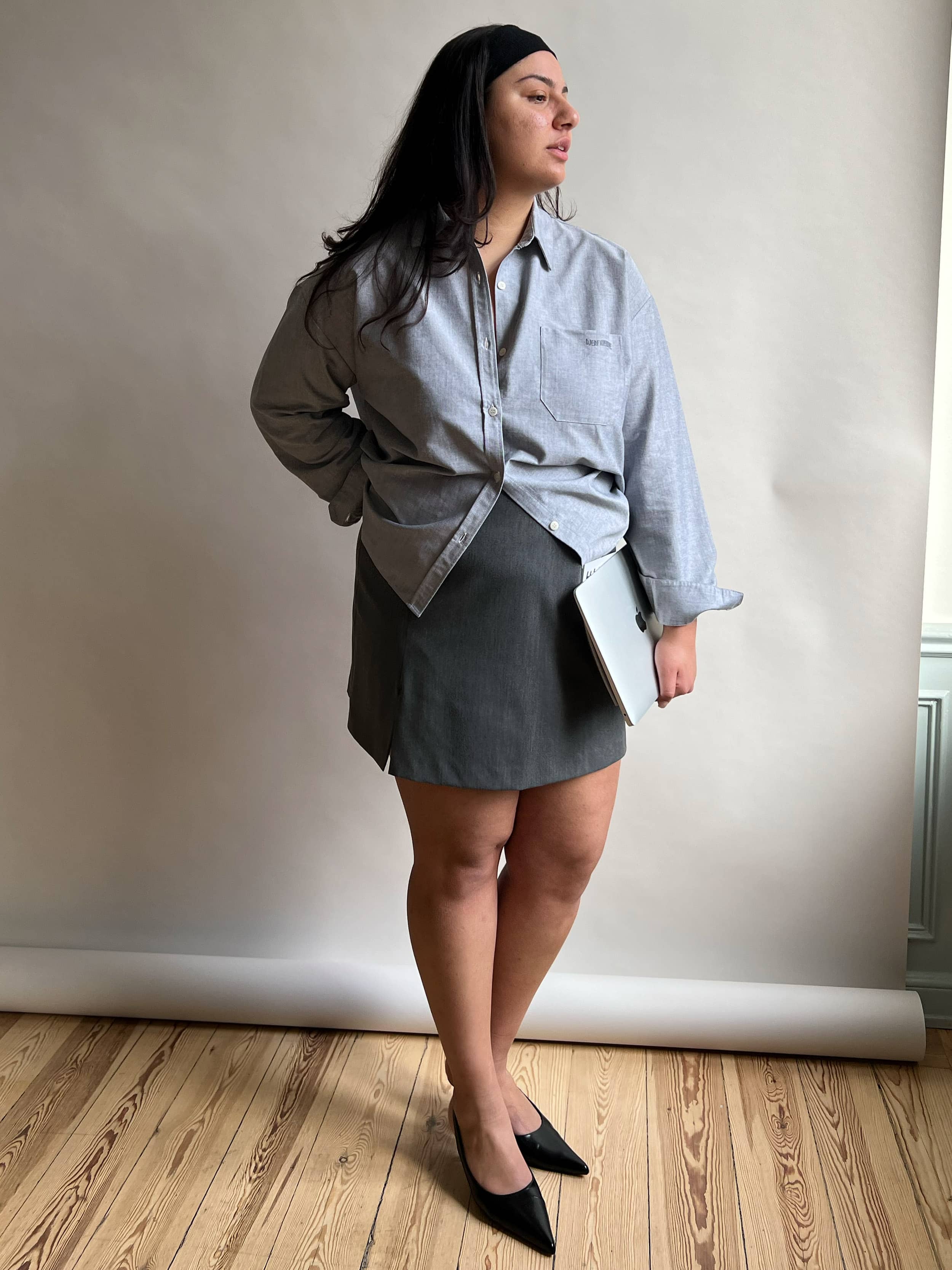 Breezy Shirt Grey - Grey | Djerf Avenue