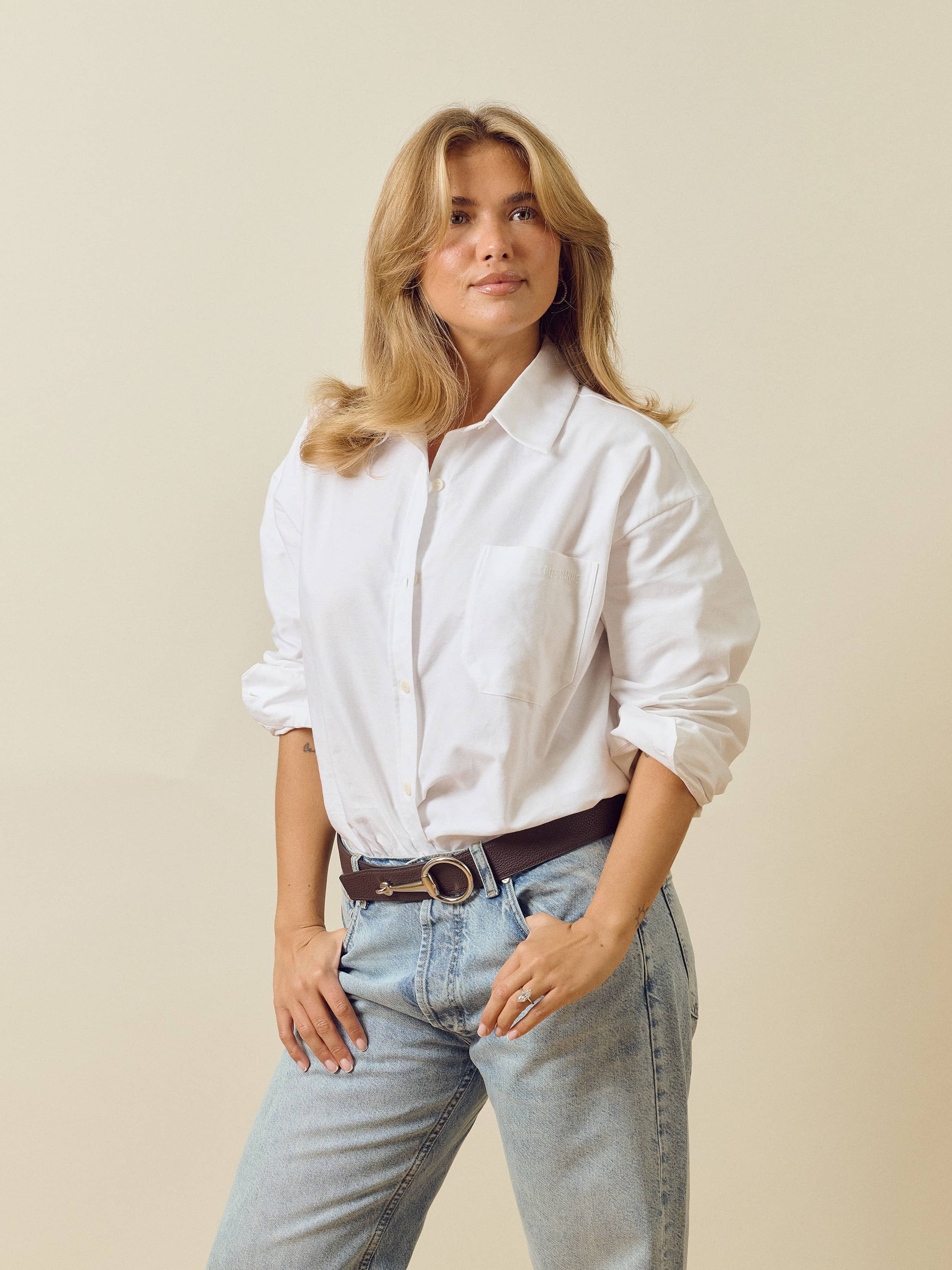 Djerf Avenue シャツ Breezy Shirt White - White | Djerf Avenue