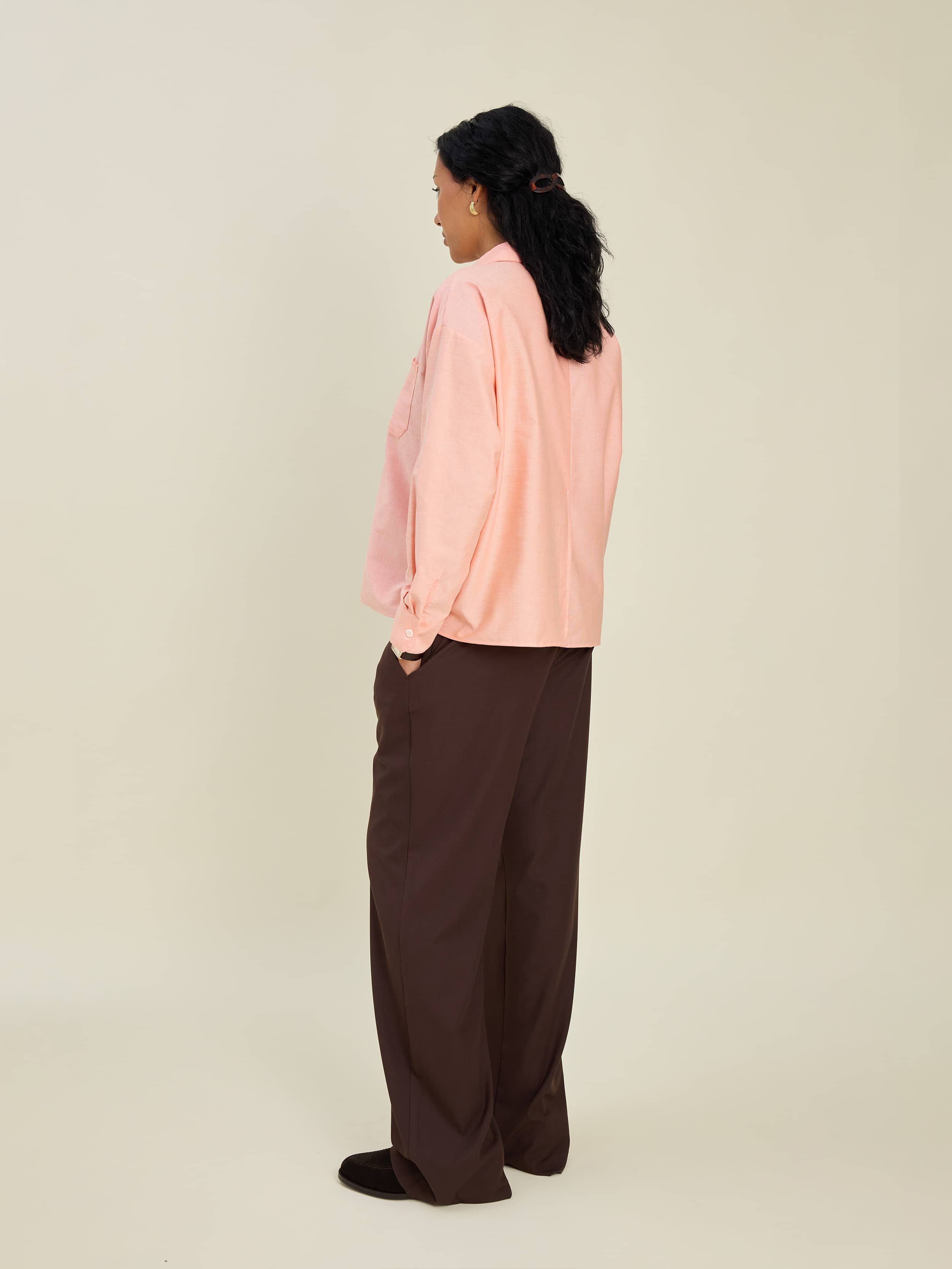 Breezy Shirt Apricot - Apricot | Djerf Avenue