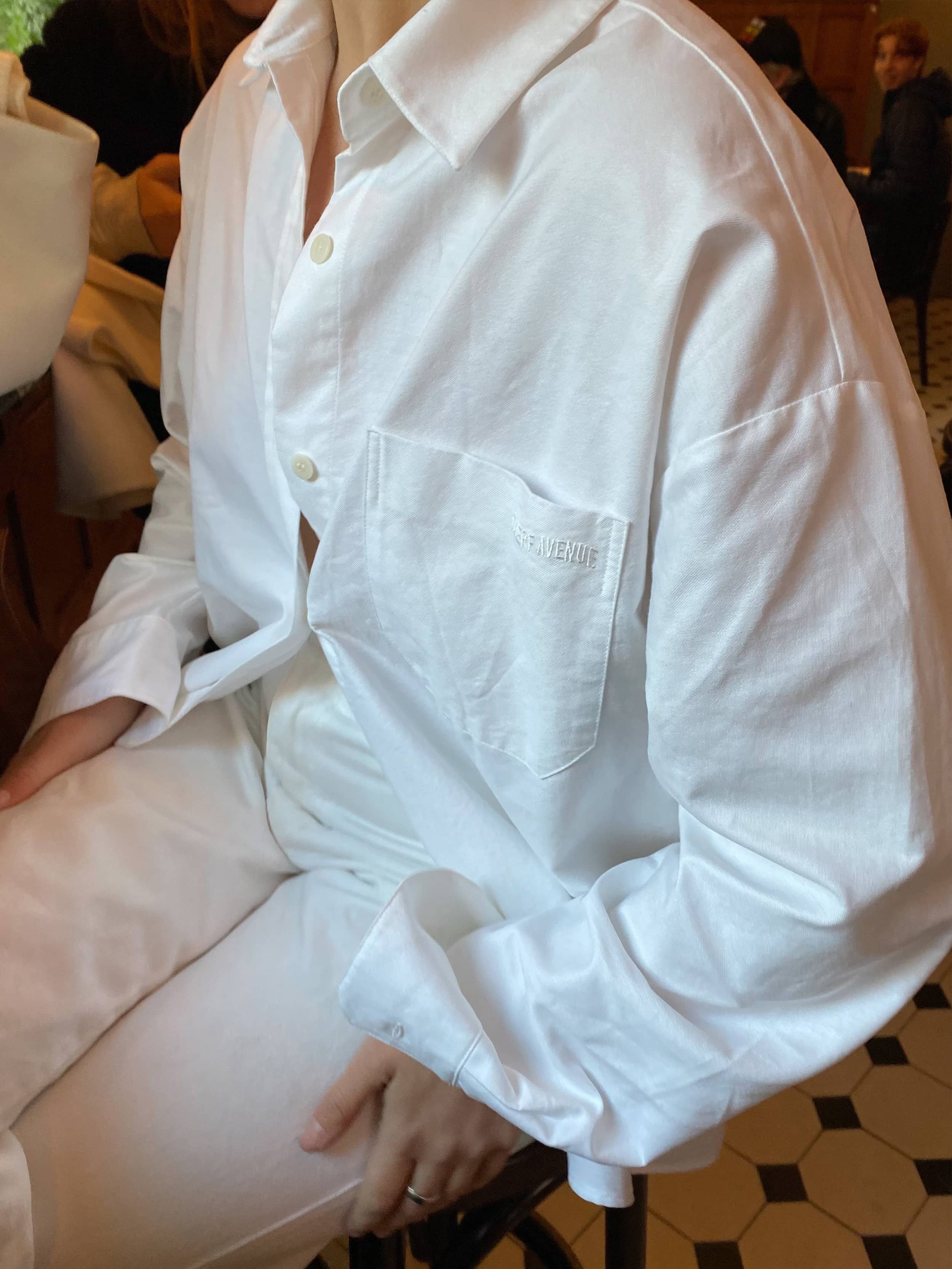 Breezy Shirt White - White | Djerf Avenue