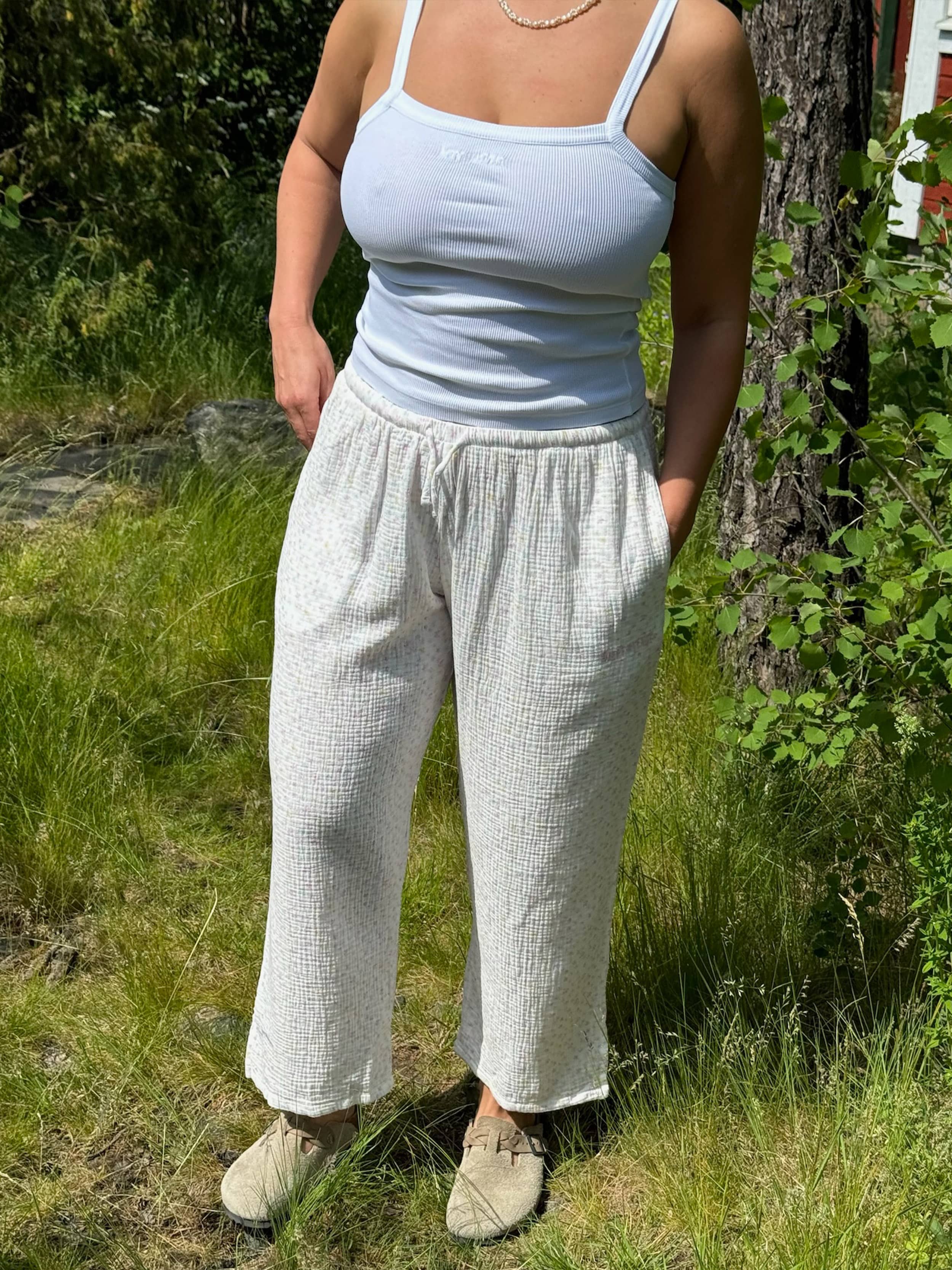 Muslin Pants Summer Field - Summer Field | Djerf Avenue