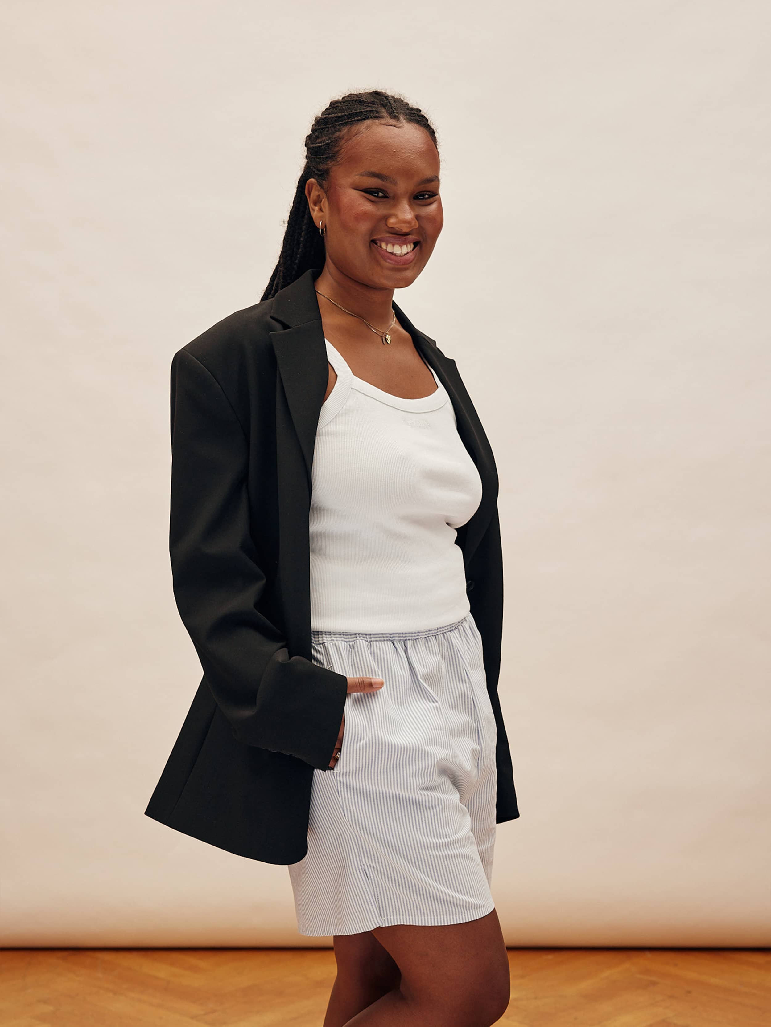 Breezy Shorts Blue Stripe - Blue stripe | Djerf Avenue