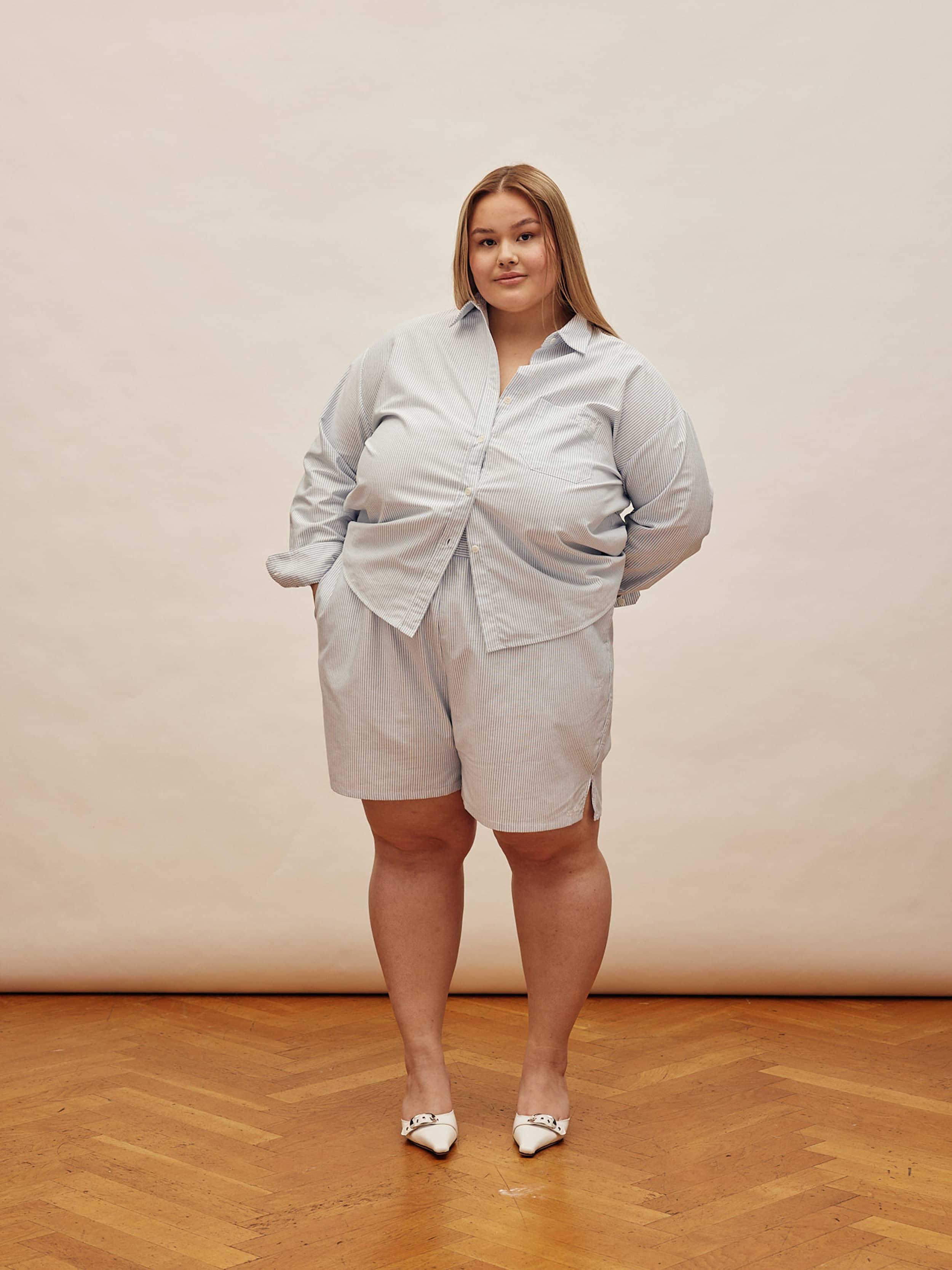 Breezy Shorts Blue Stripe - Blue stripe | Djerf Avenue