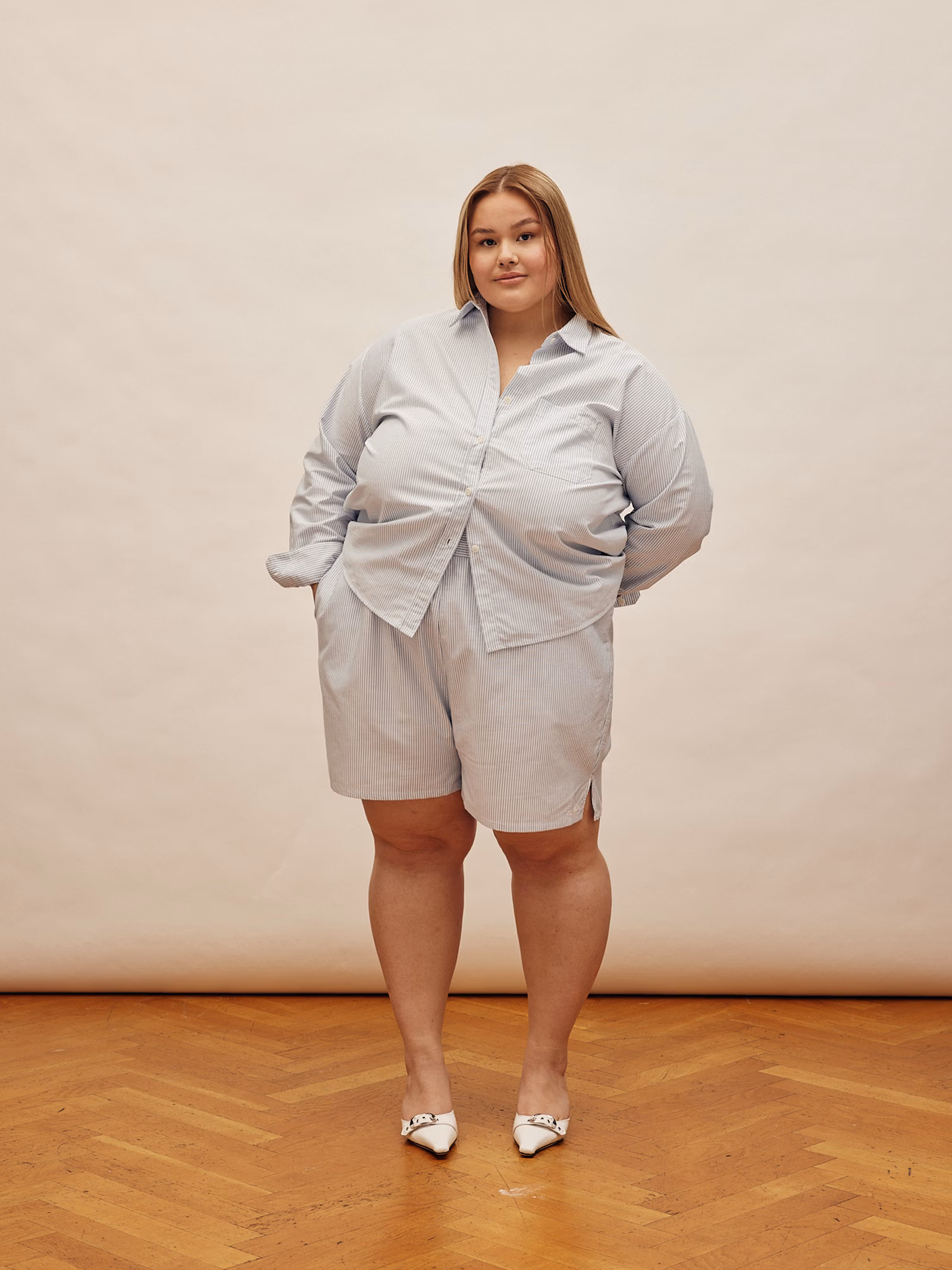 Breezy Shorts Blue Stripe